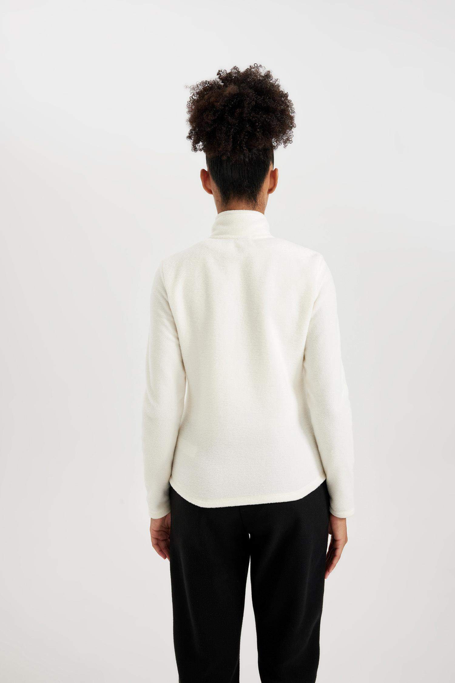 DeFactoFit Standard Fit Fleece Cardigan