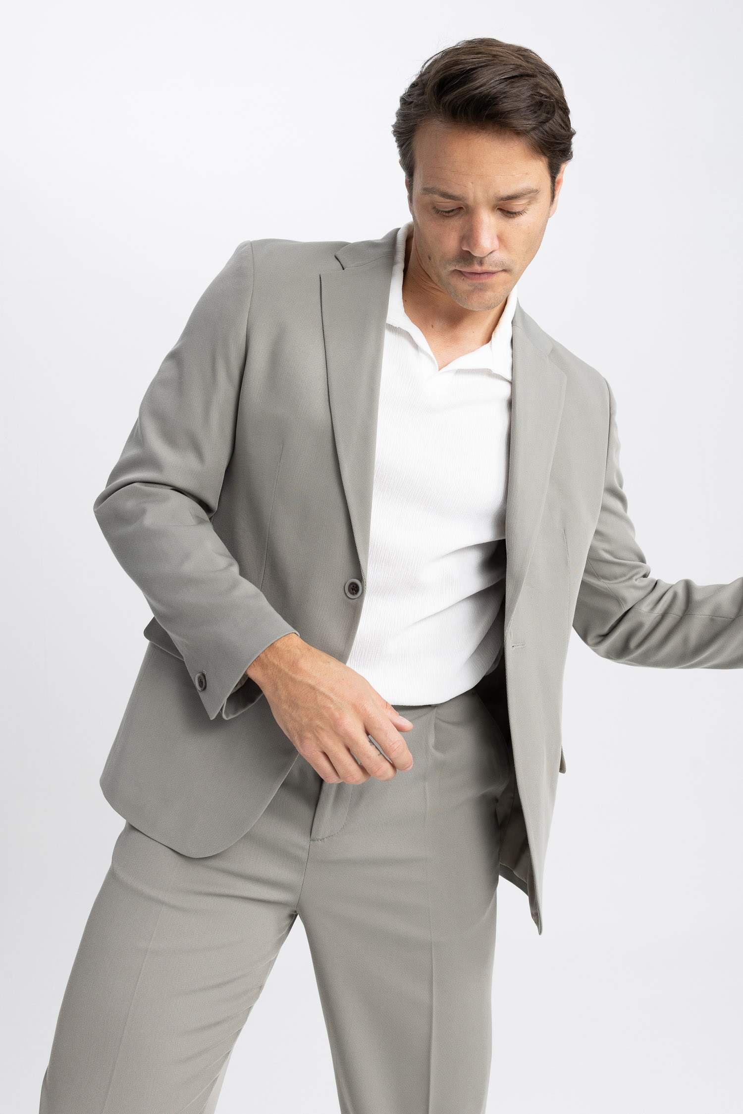 Relax Fıt Astarlı Blazer Ceket