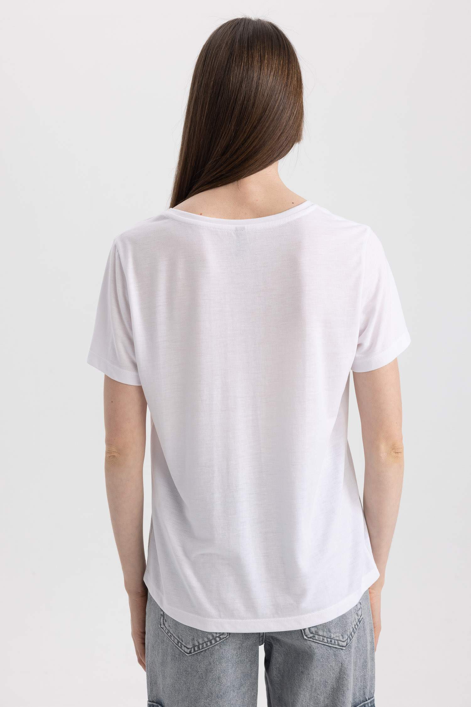 Regular Fit V Neck Short Sleeve T-Shirt