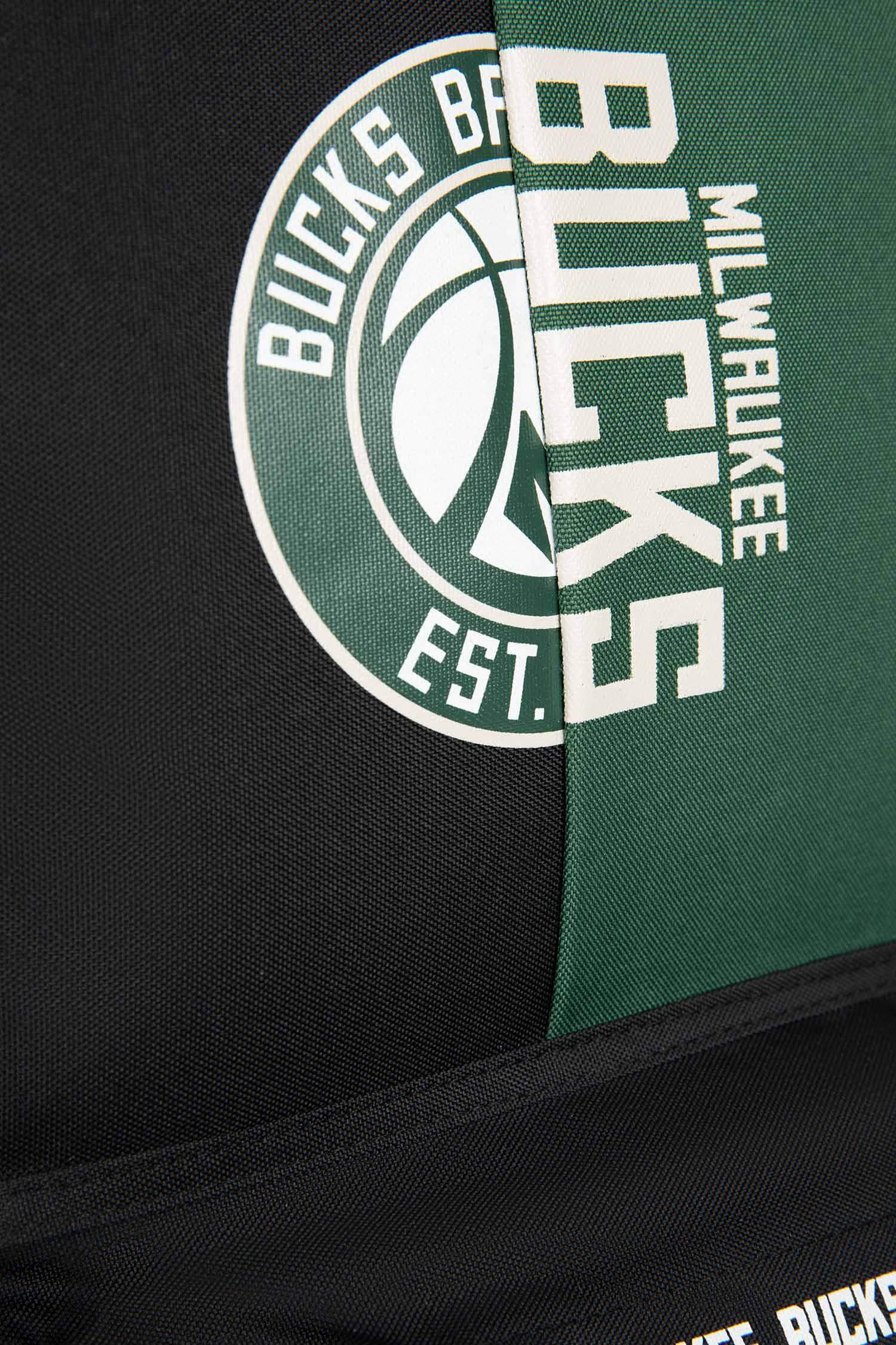 Unisex NBA Milwaukee Bucks Su İtici Kumaş Okul Çantası