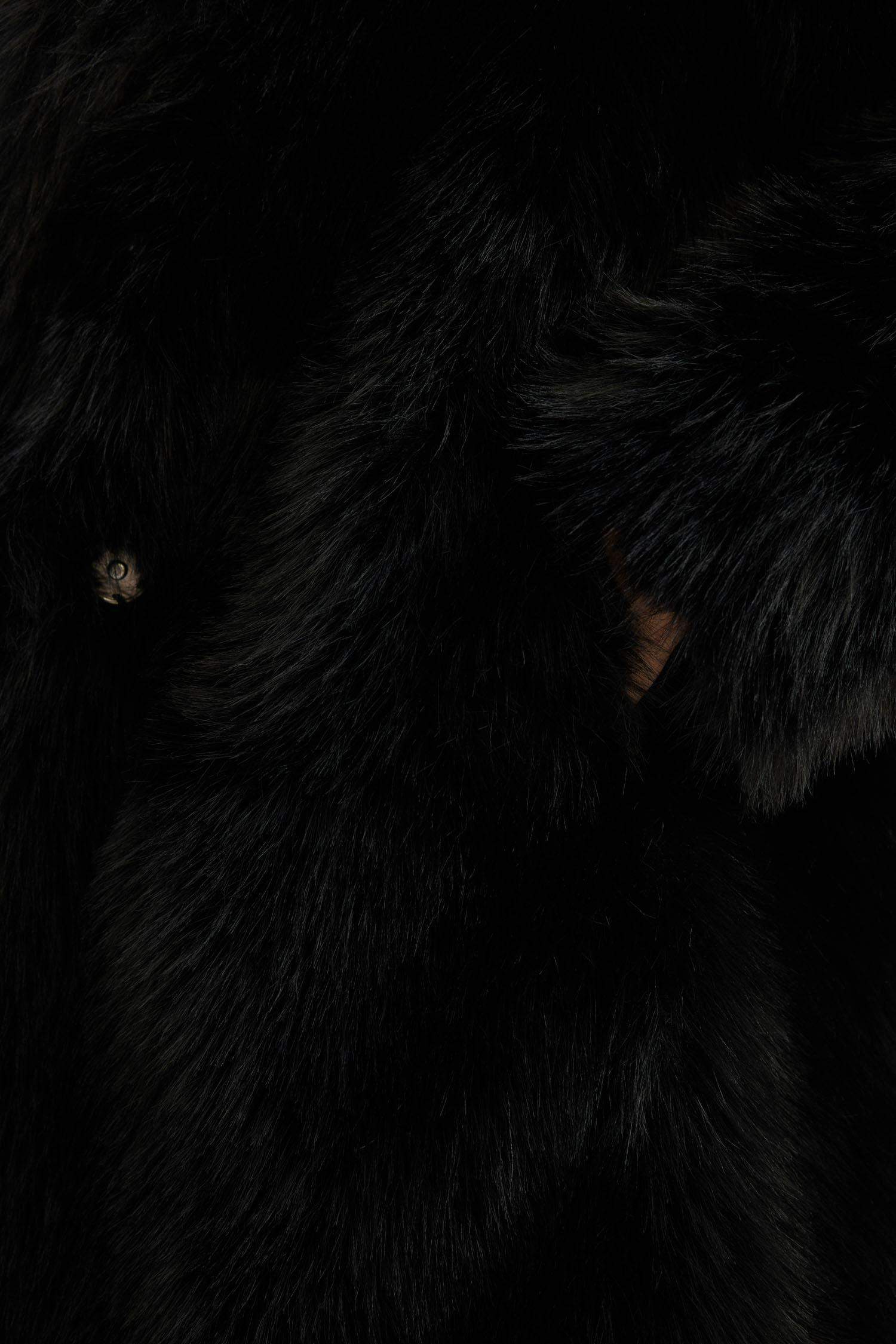 Uzun Pelüş Kaban Oversize Geniş Kalıp Çıtçıtlı