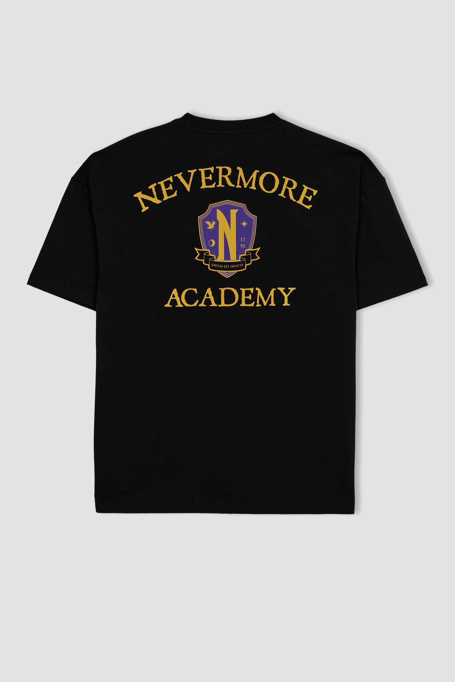 Футболка комфортного кроя Wednesday с круглым вырезом