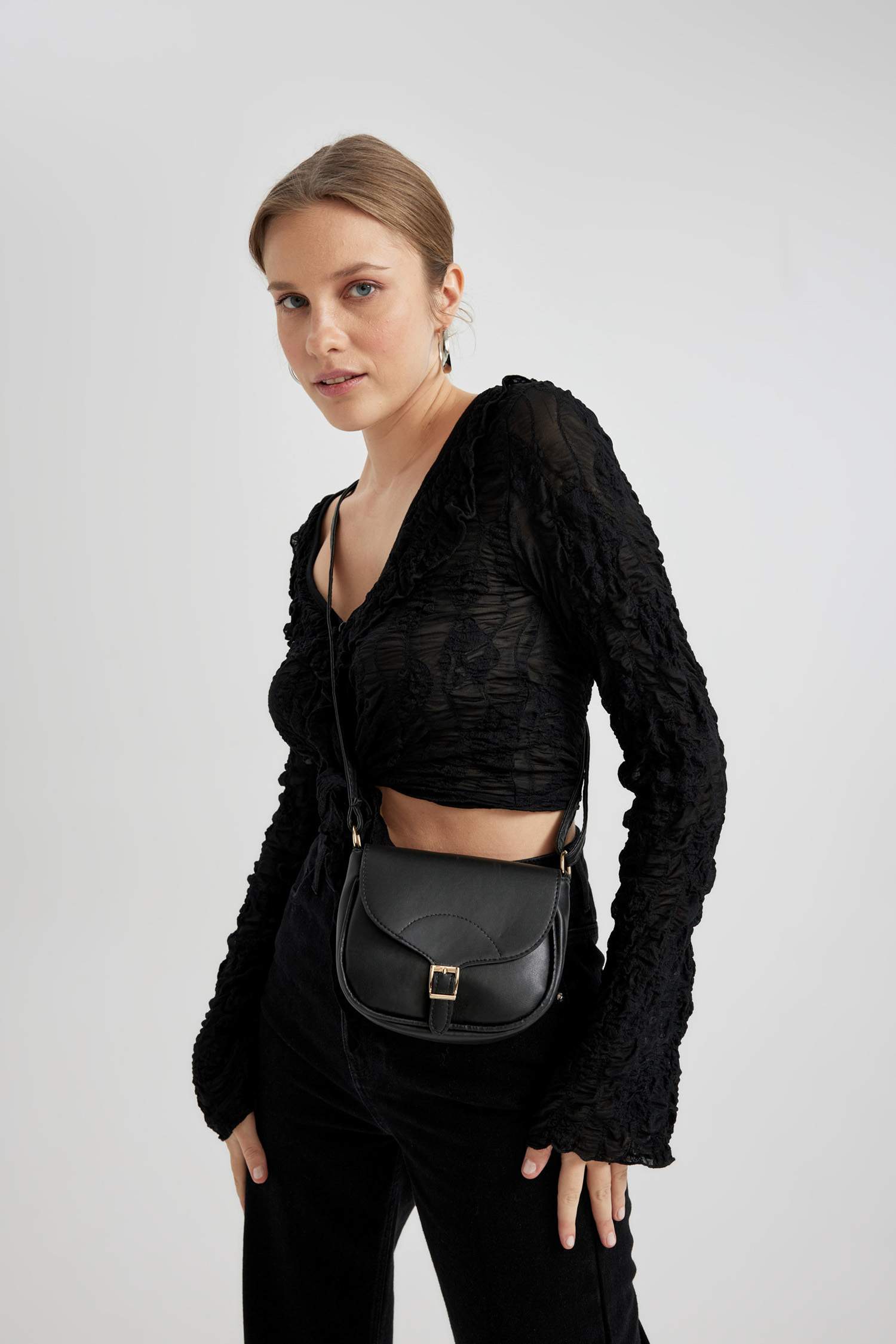 Women Faux Leather Crossbody Bag