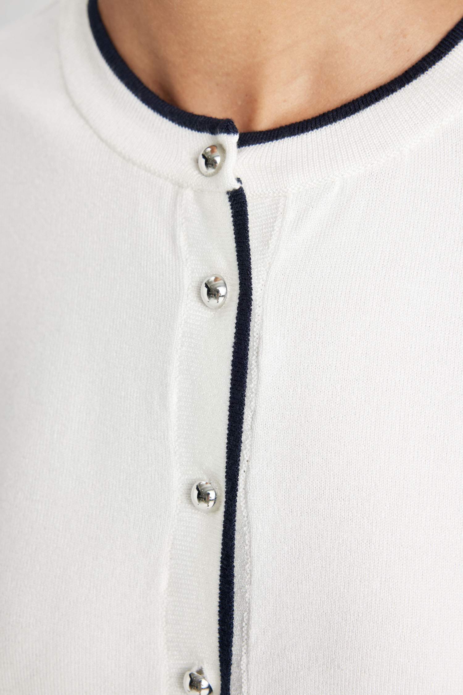 Regular Fit Crew Neck Cardigan