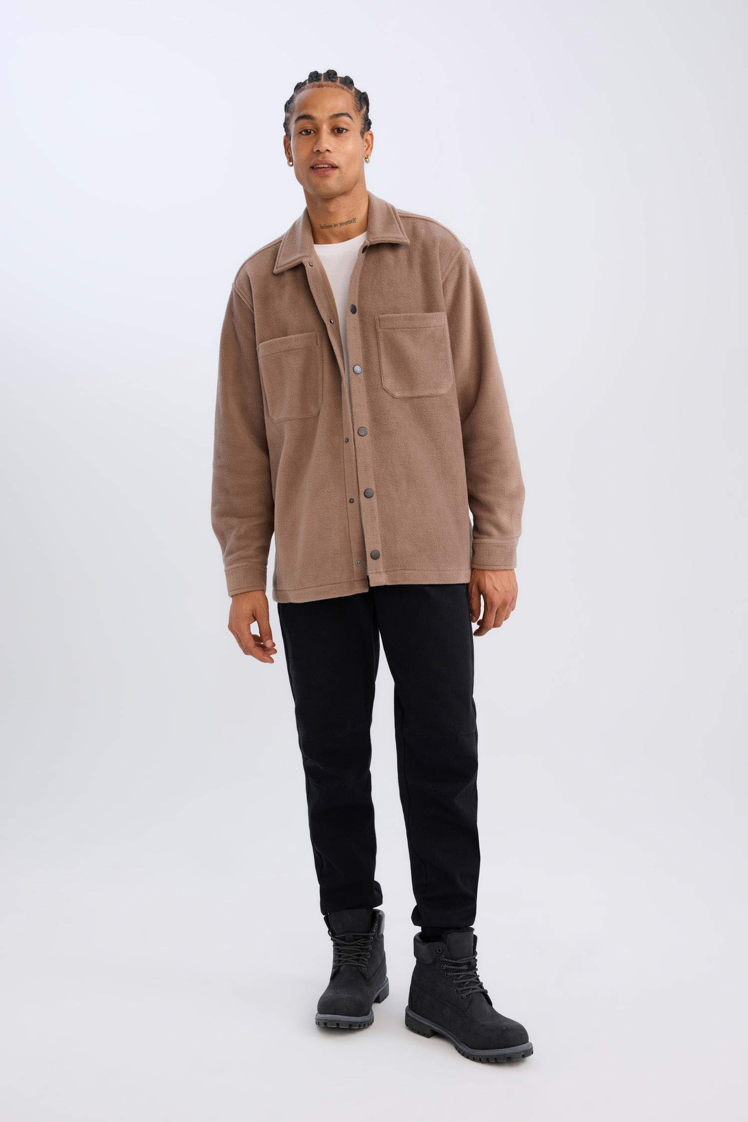 релакс пішімі Ұзын жеңді көйлек