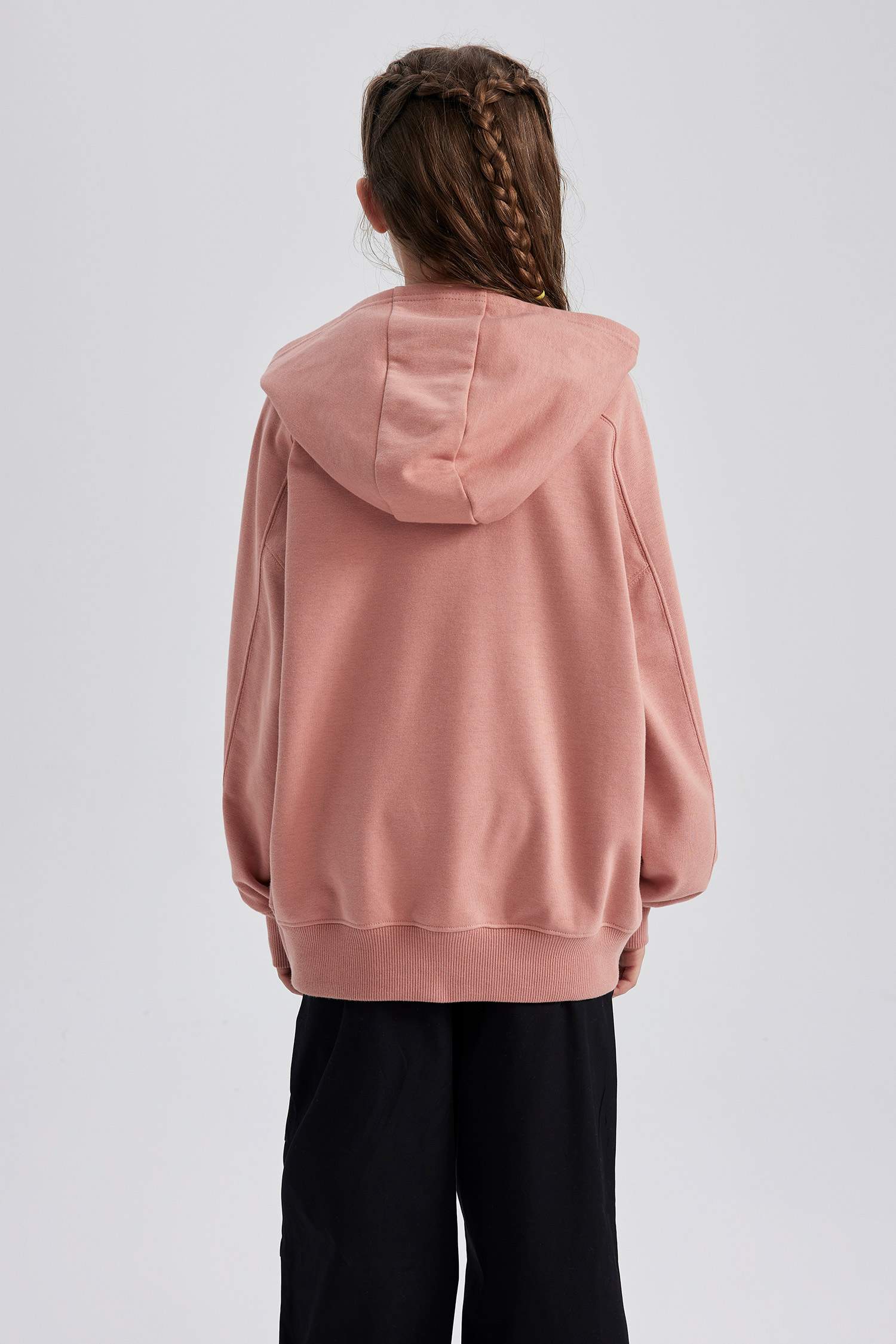 Свитшот с капюшоном с принтом для девочек