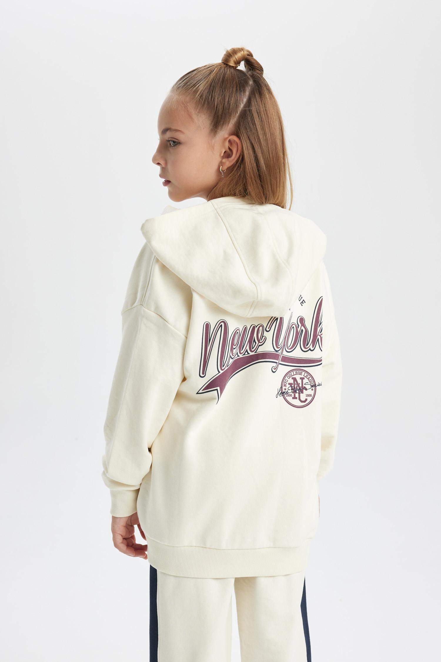 Кардиган с капюшоном для девочек, Школьная коллекция