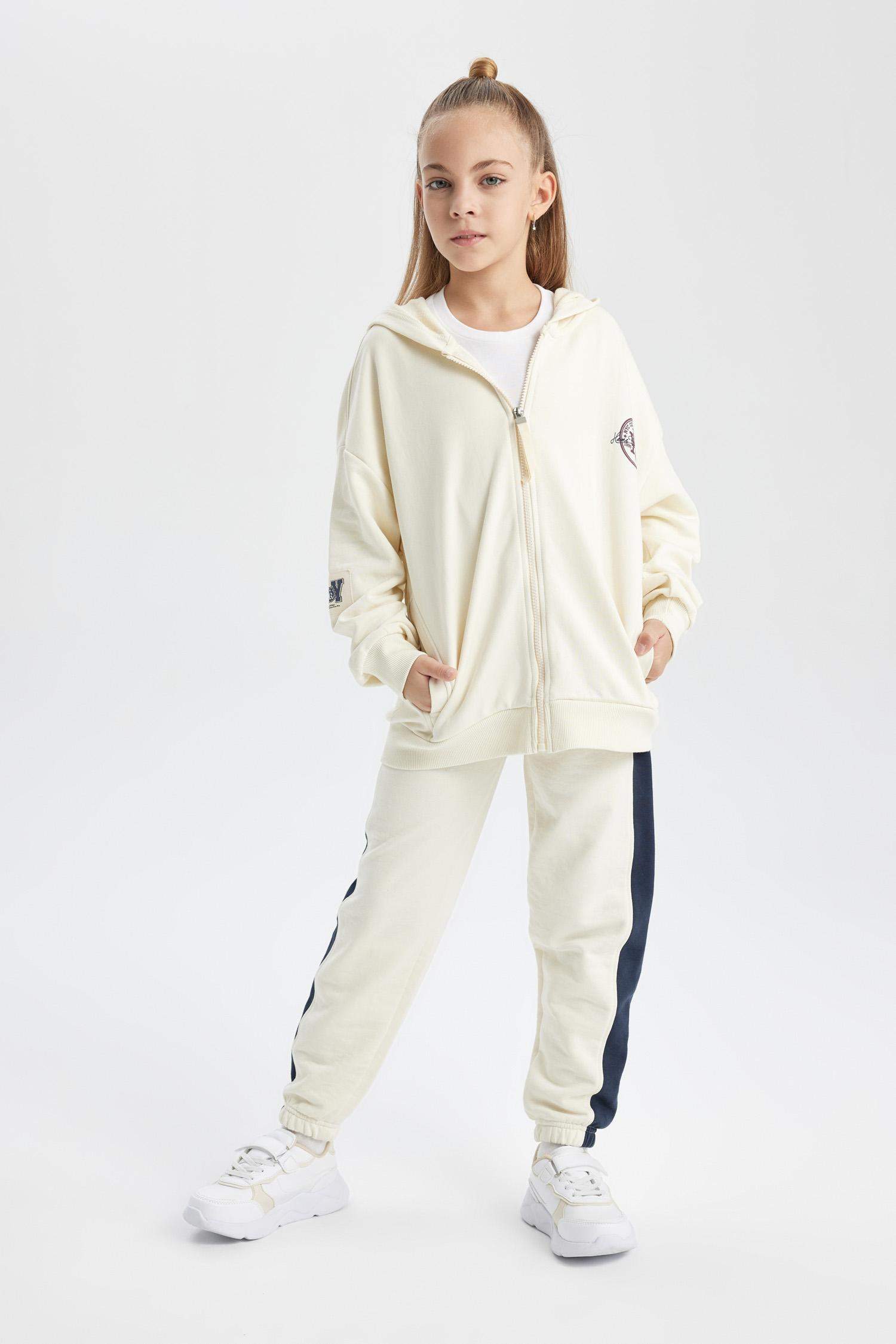 Кардиган с капюшоном для девочек, Школьная коллекция