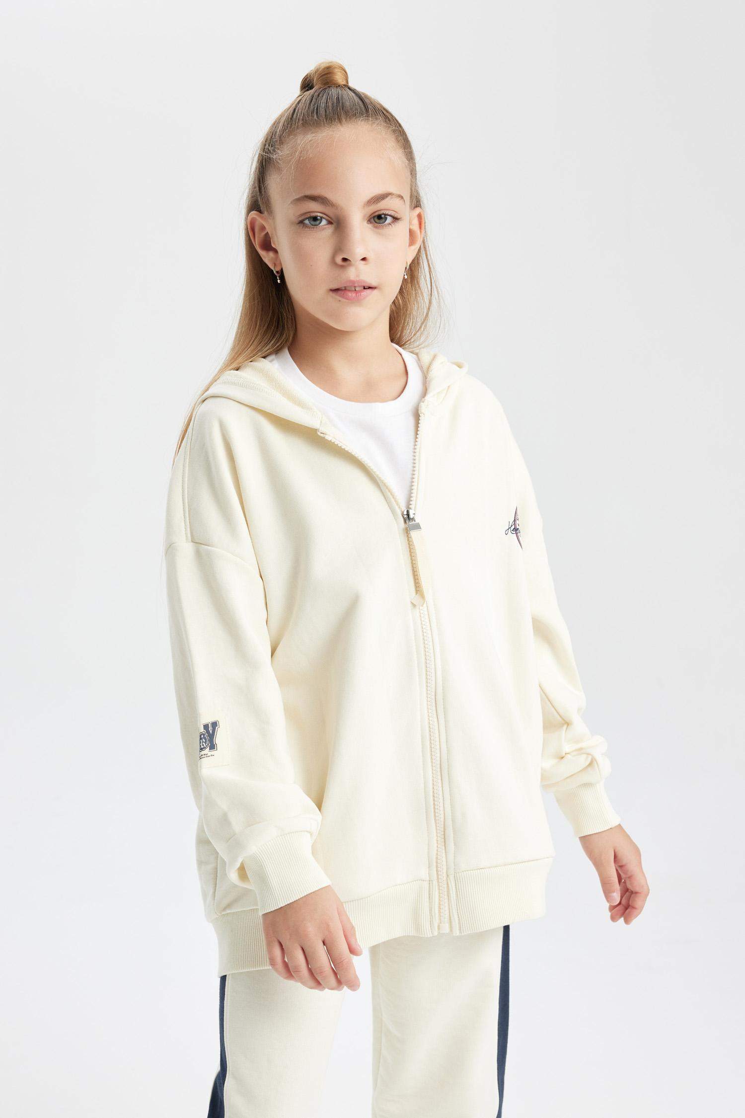 Кардиган с капюшоном для девочек, Школьная коллекция