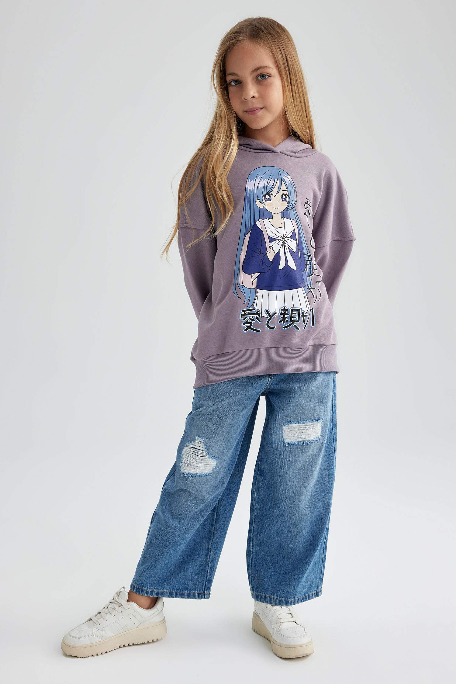 Oversize Fit Hooded Sweatshirt