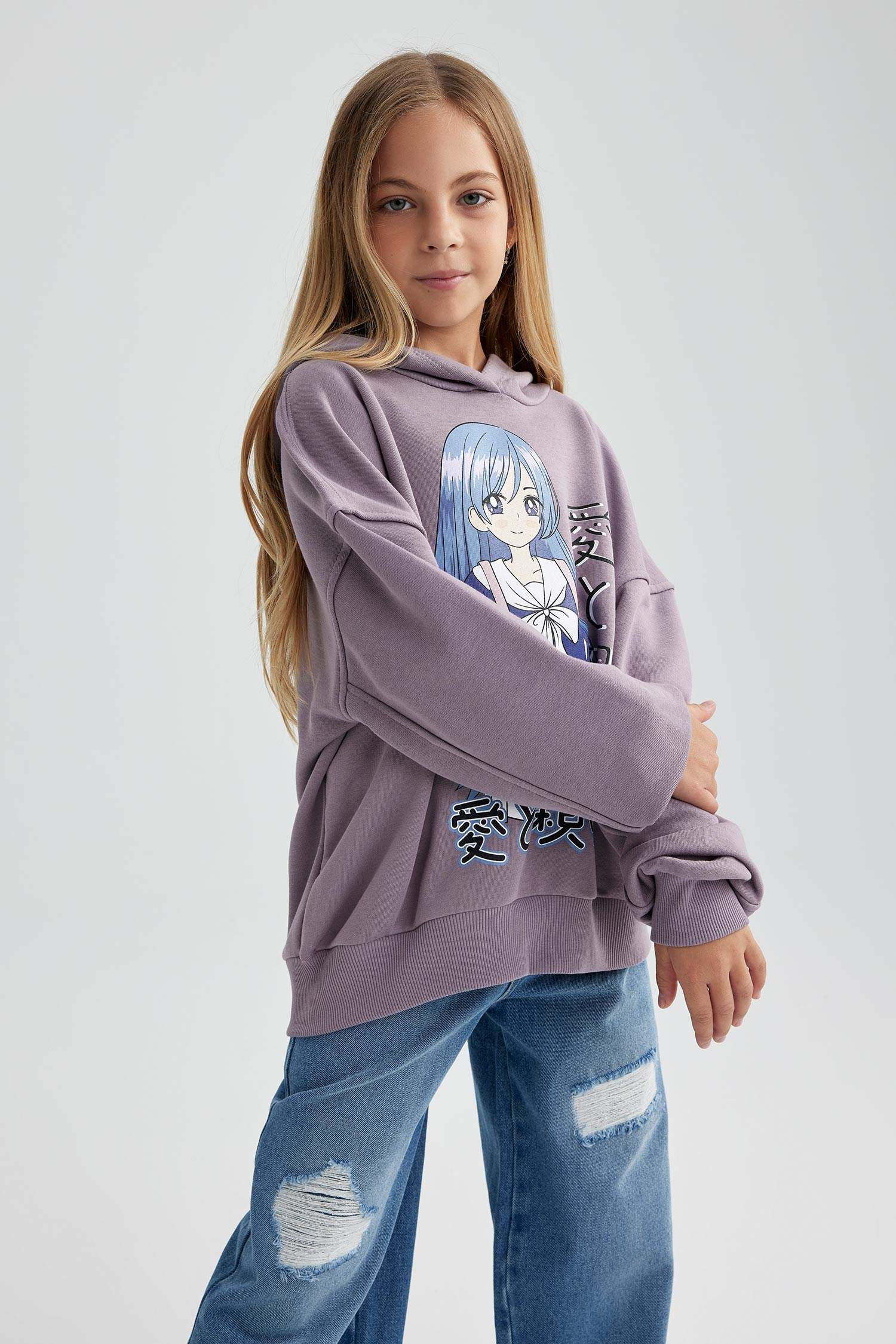 Oversize Fit Hooded Sweatshirt