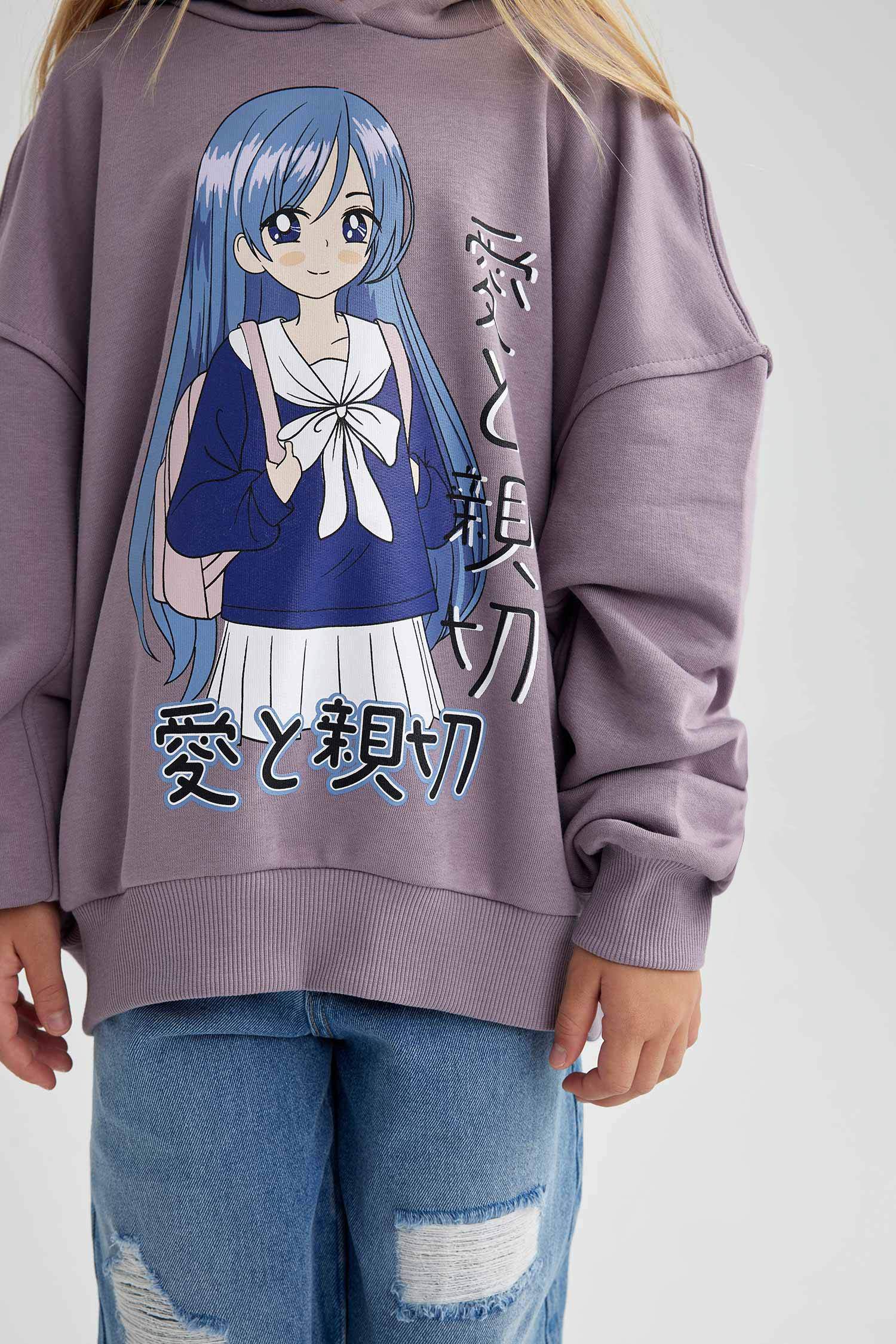 Oversize Fit Hooded Sweatshirt