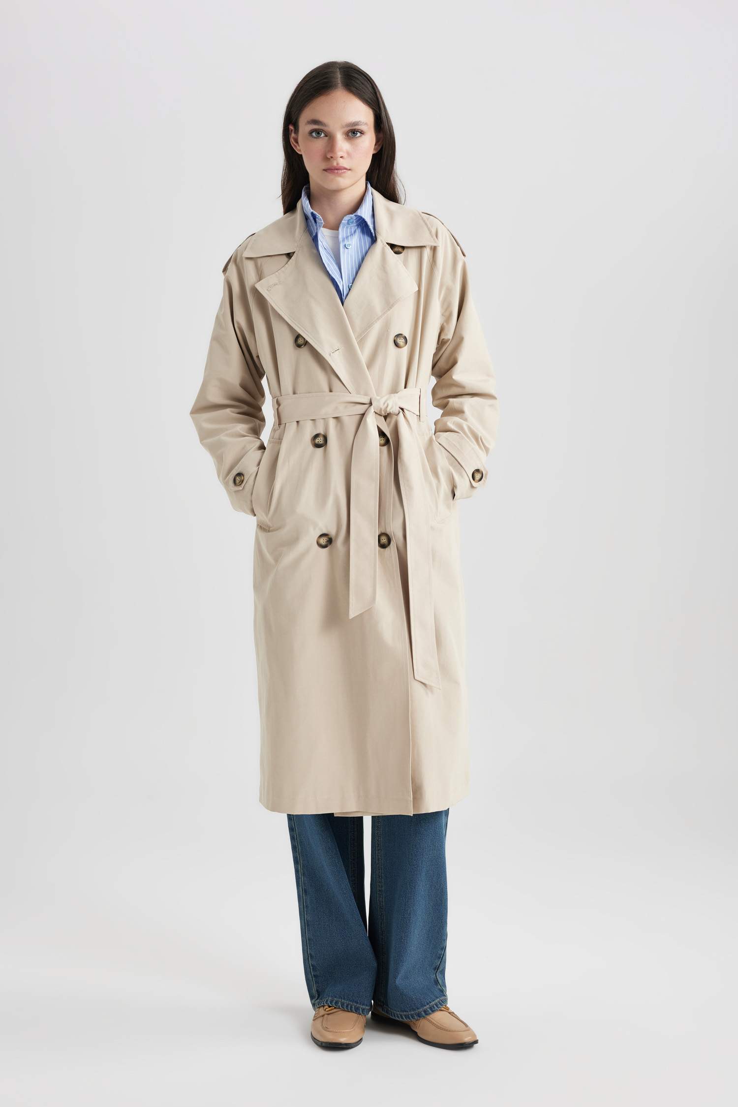 Waterproof Relax Fit Trench Coat