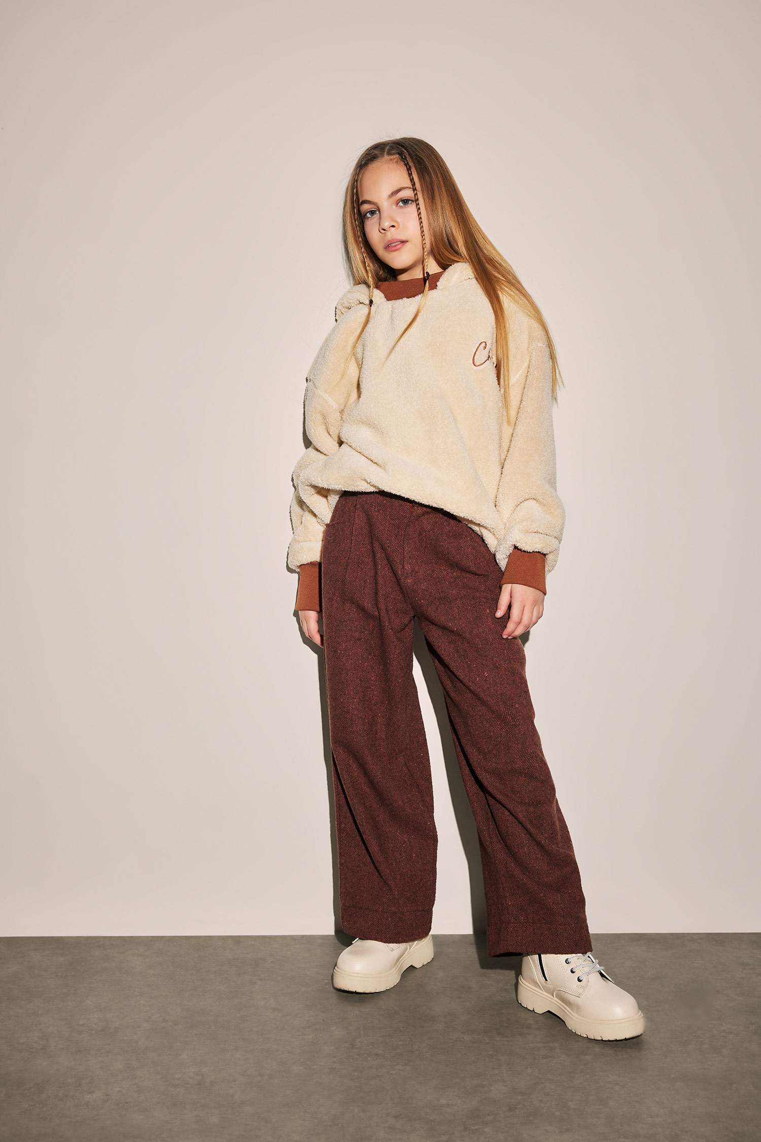 Girl Wide Leg Oval Trousers