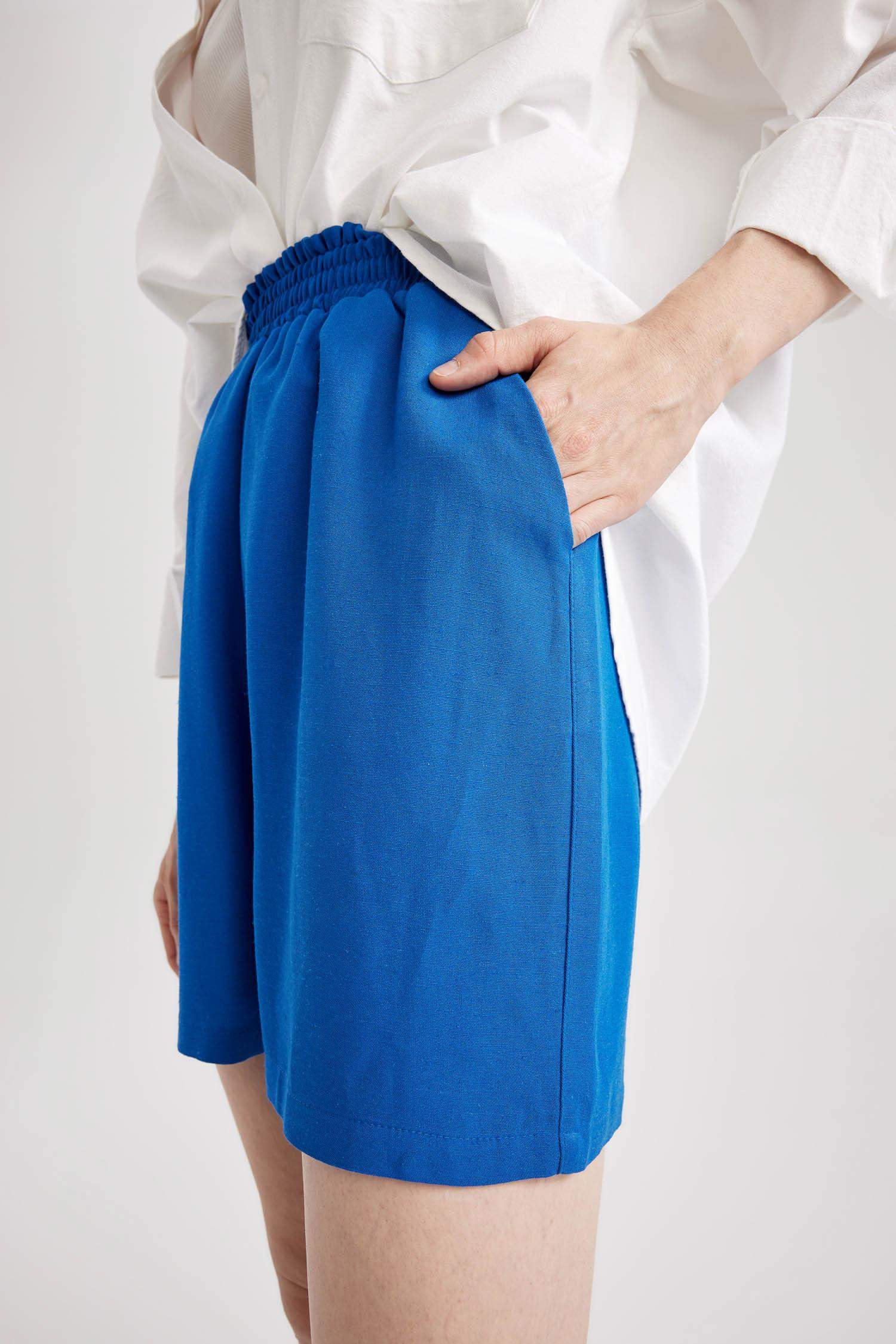 شورت كتاني وايد ليج بيبرباج