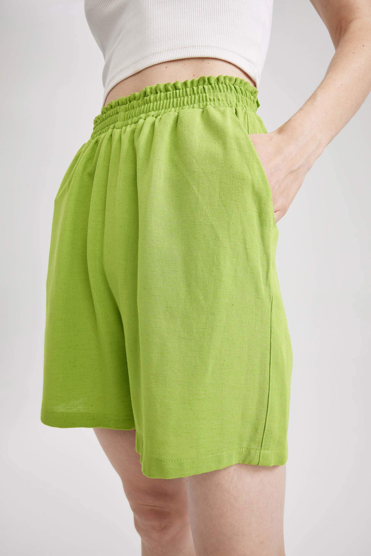 شورت كتاني وايد ليج بيبرباج