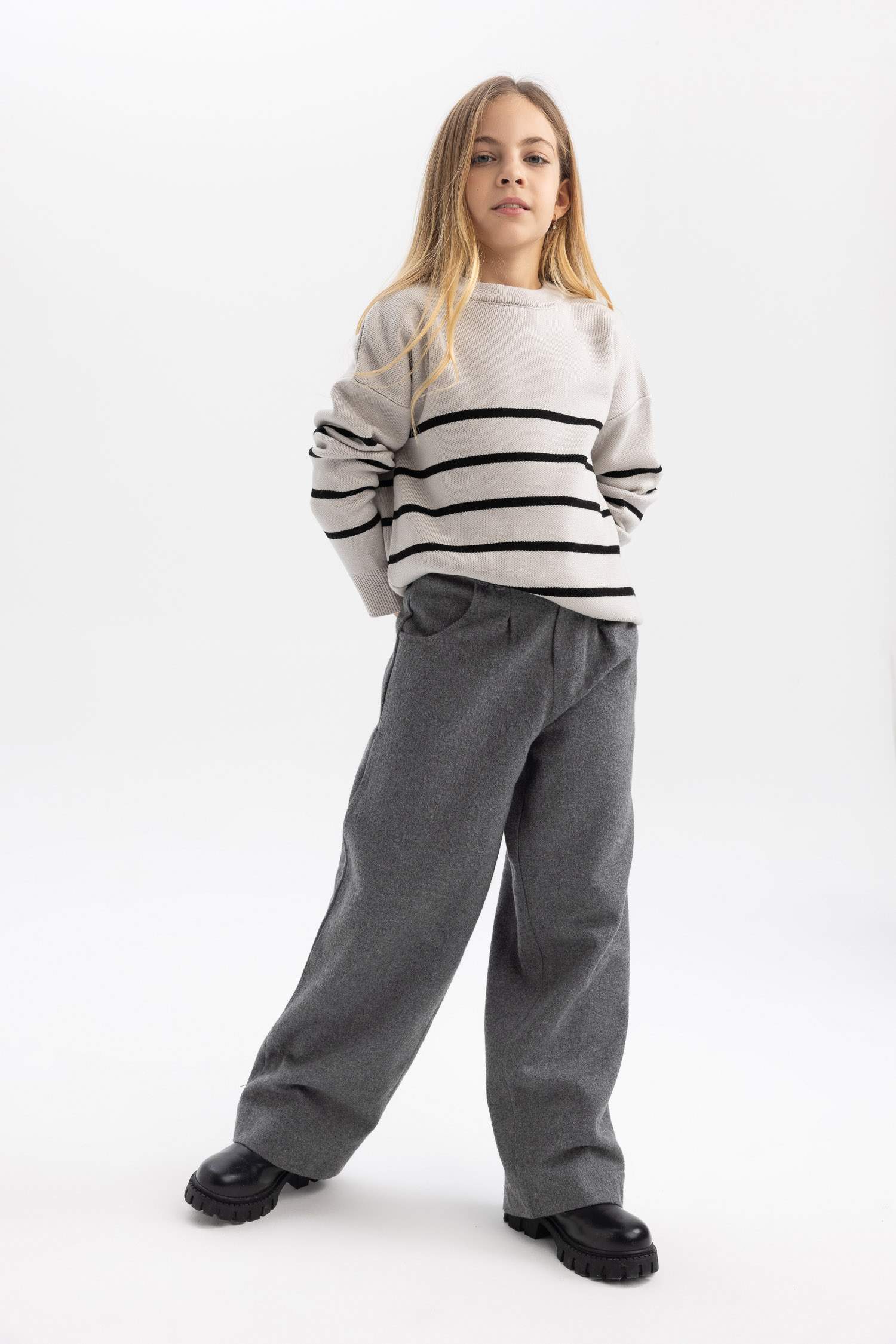 Girl Wide Leg Oval Trousers