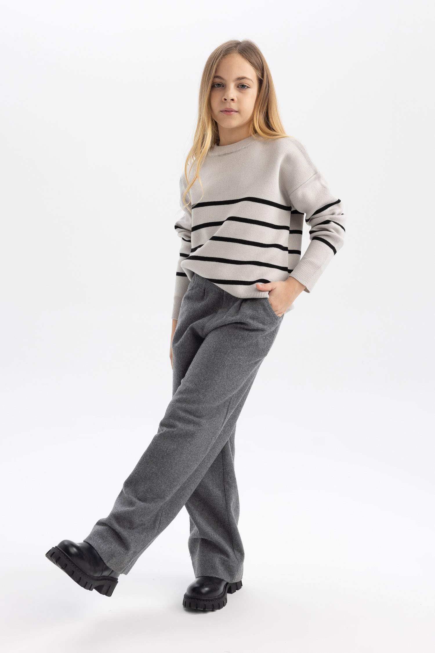 Girl Wide Leg Oval Trousers