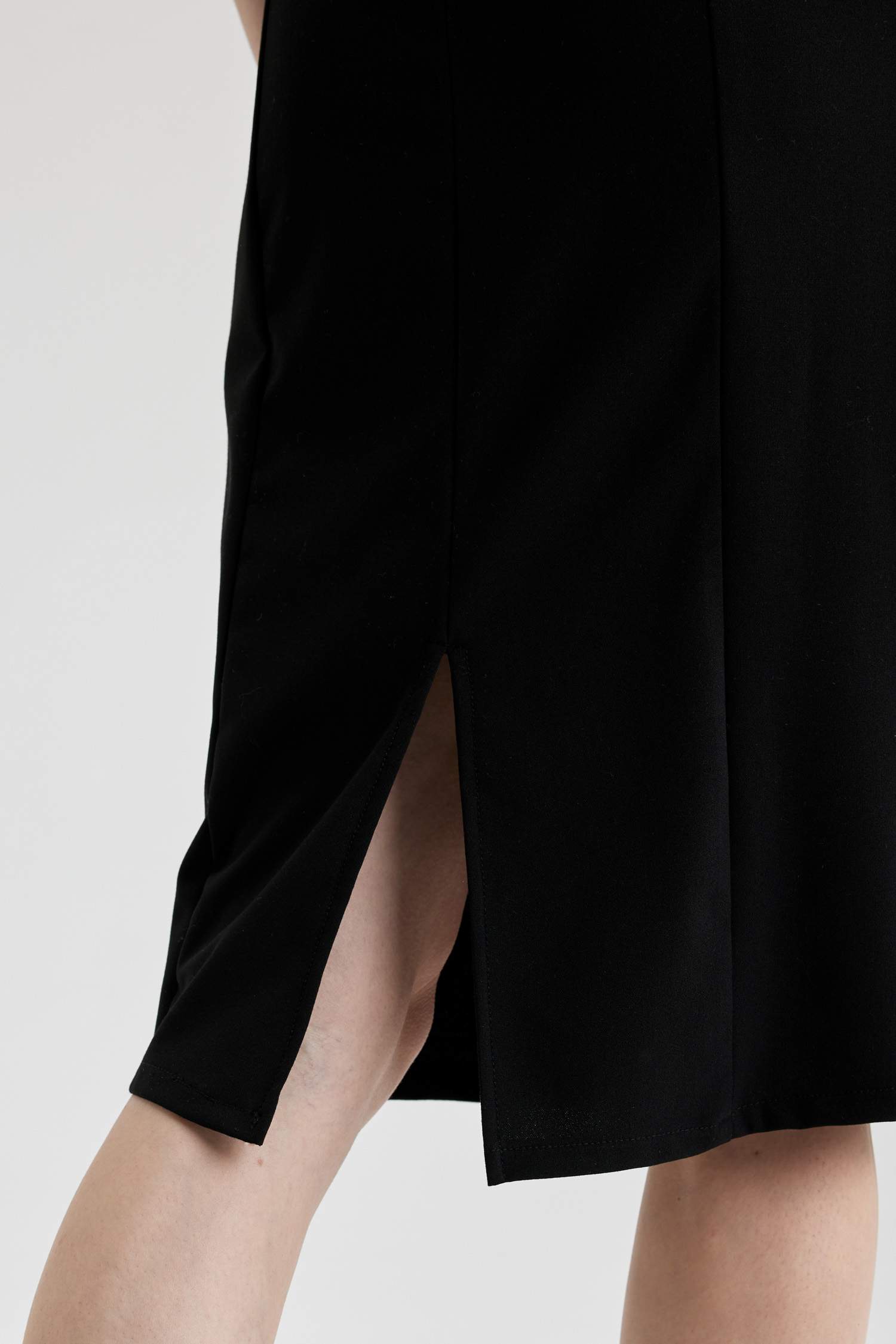 Crew Neck Sleeveless Midi Short Sleeve Dress