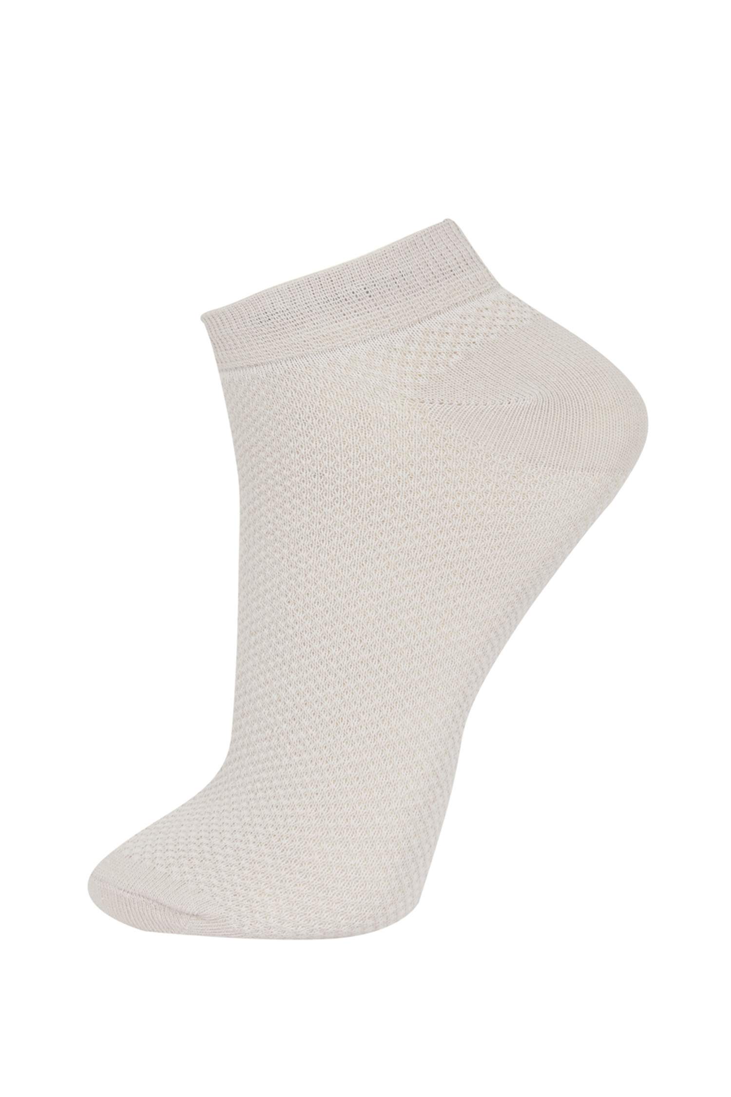 Kadın 3'lü Pamuklu Patik Çorap