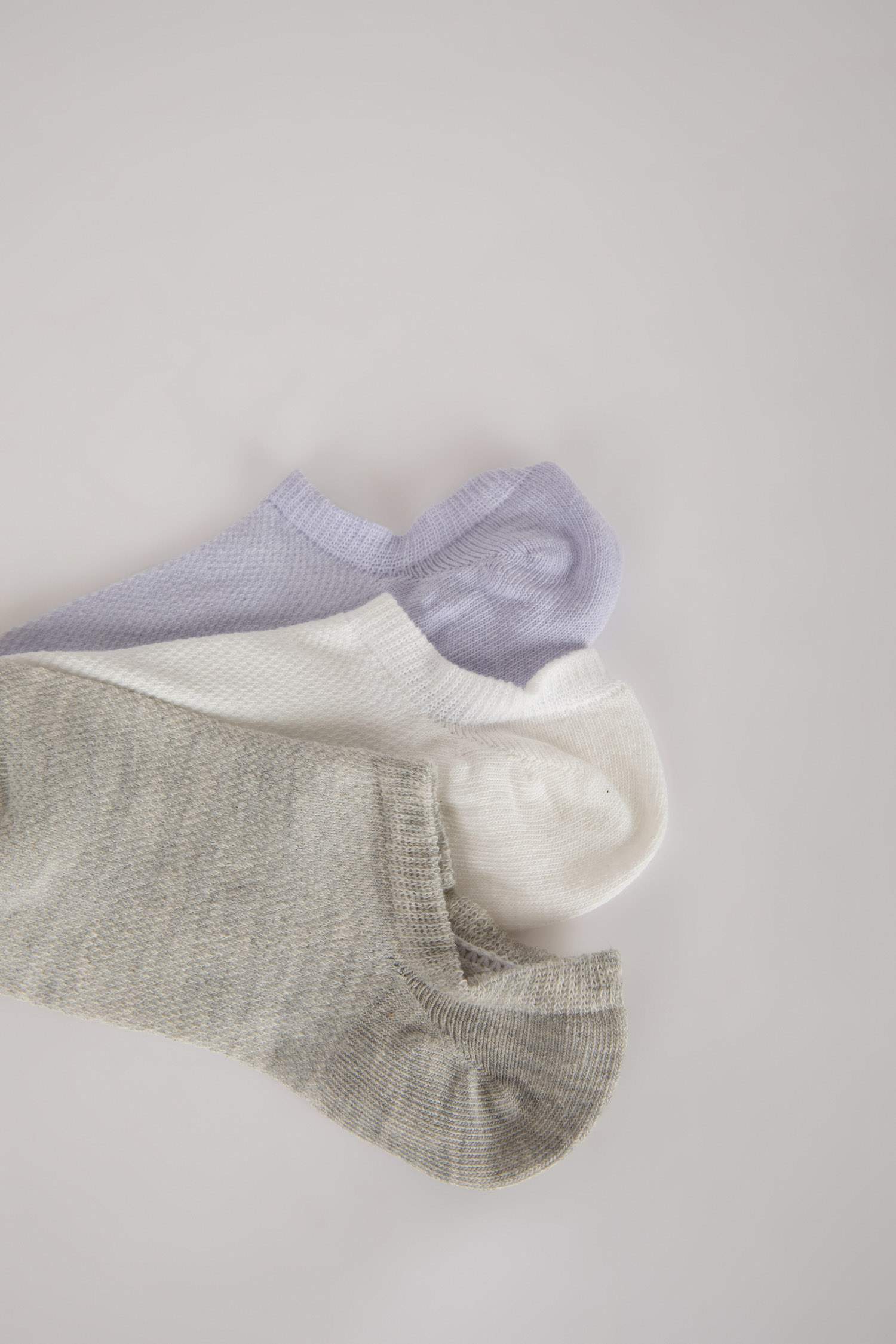 Kadın 3'lü Pamuklu Sneaker Çorap