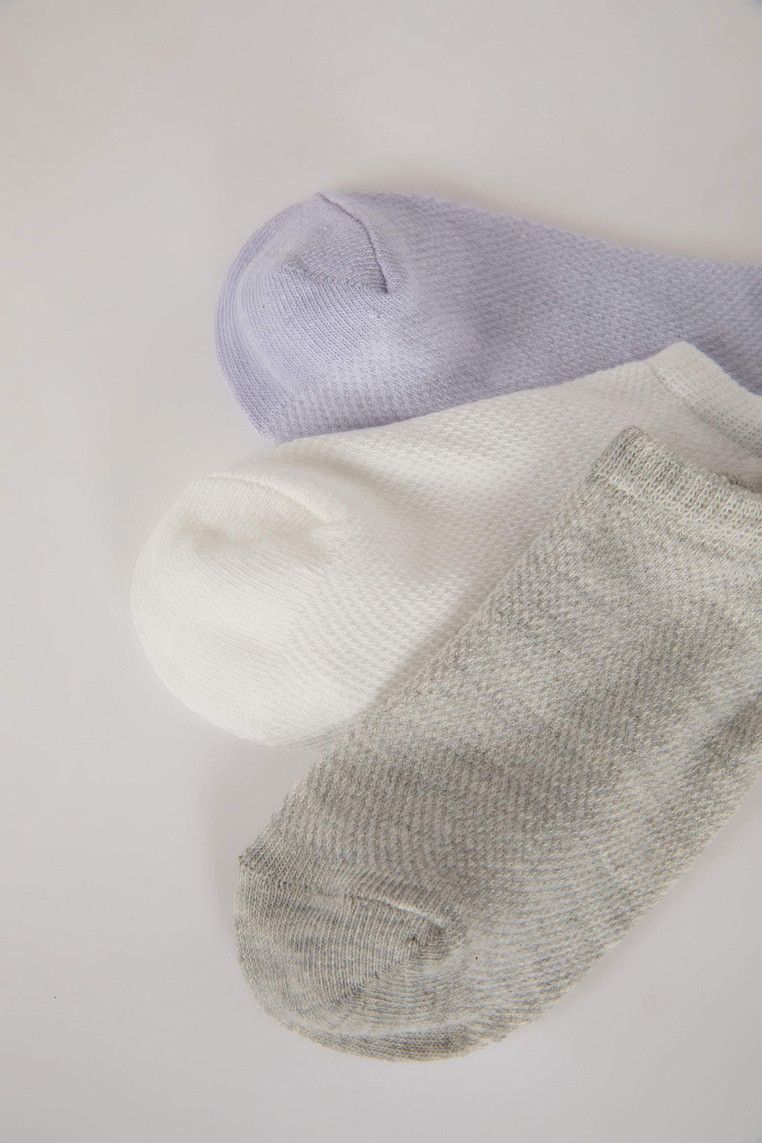 Kadın 3'lü Pamuklu Sneaker Çorap