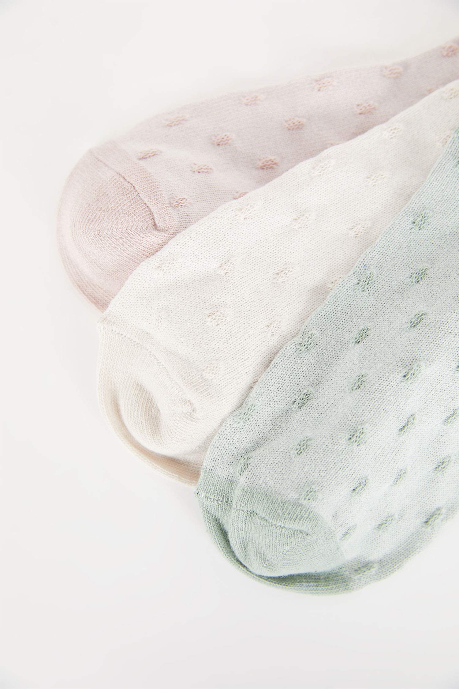 Kadın 3'lü Pamuklu Patik Çorap