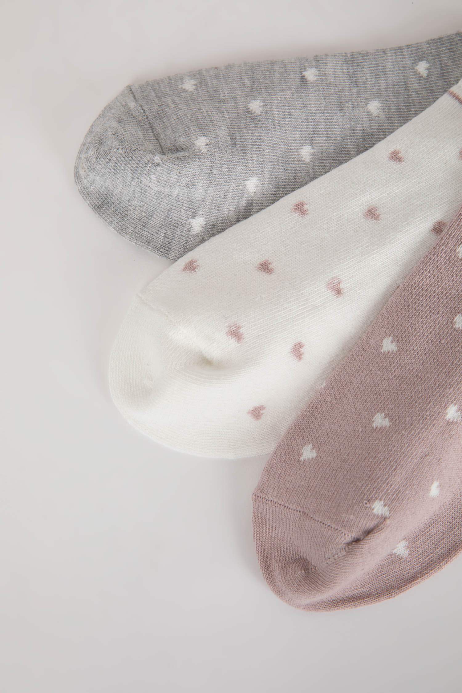 جوارب للنساء قصيرة قطن - 3 قطع