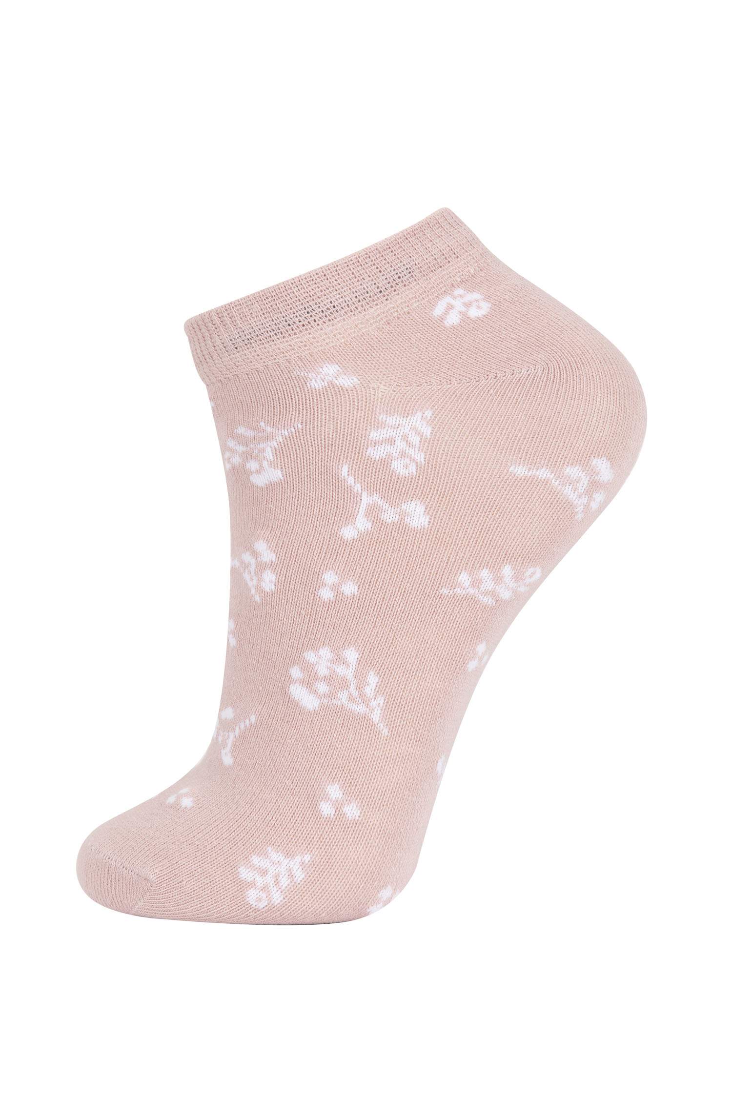 Kadın 3'lü Pamuklu Patik Çorap