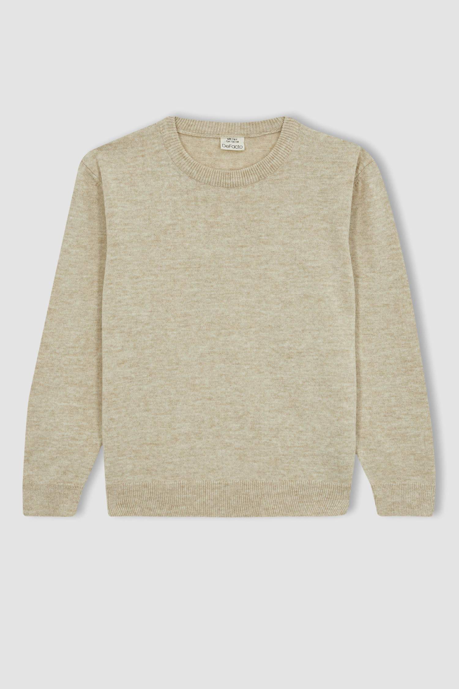 Пуловер стандартного кроя с круглым вырезом из трикотажа для мальчиков