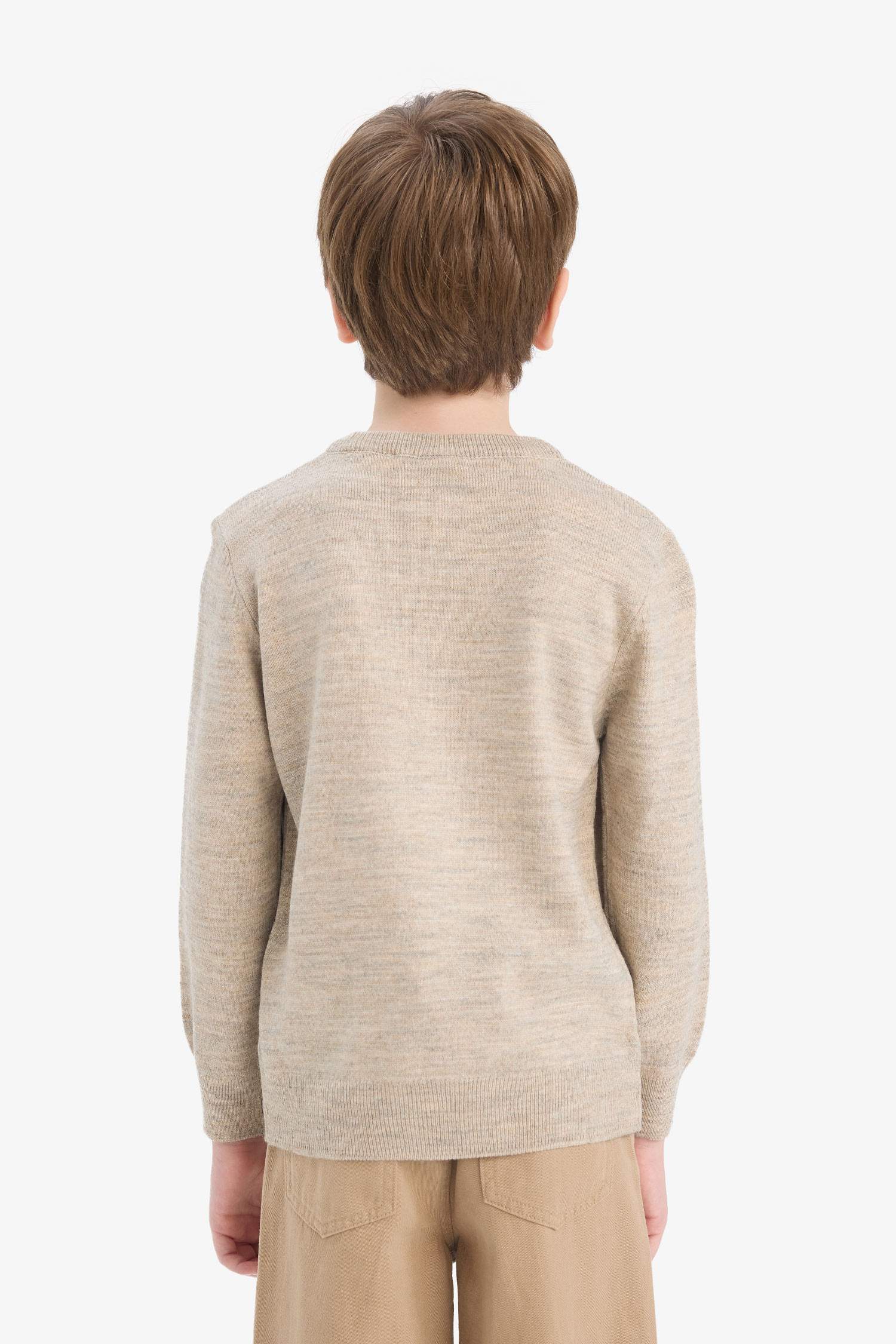 Erkek Çocuk Bisiklet Yaka Triko Kazak