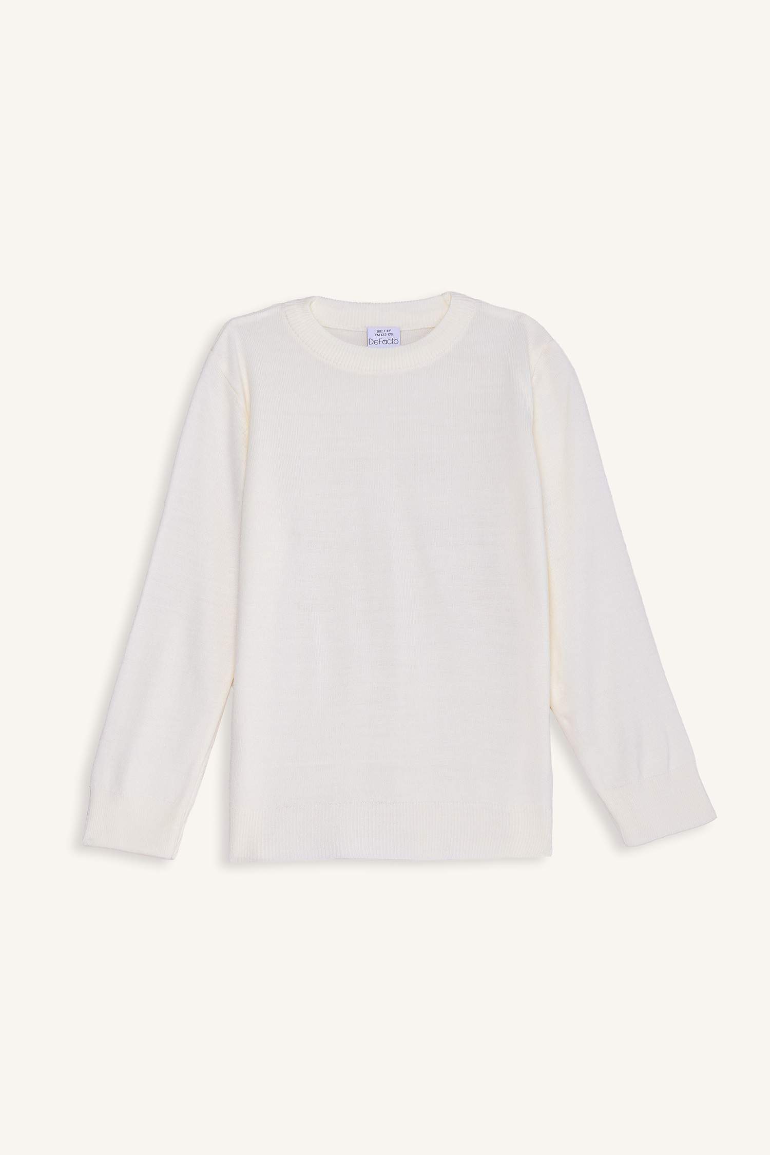 Boy Regular Fit Crew Neck Knit Pullover