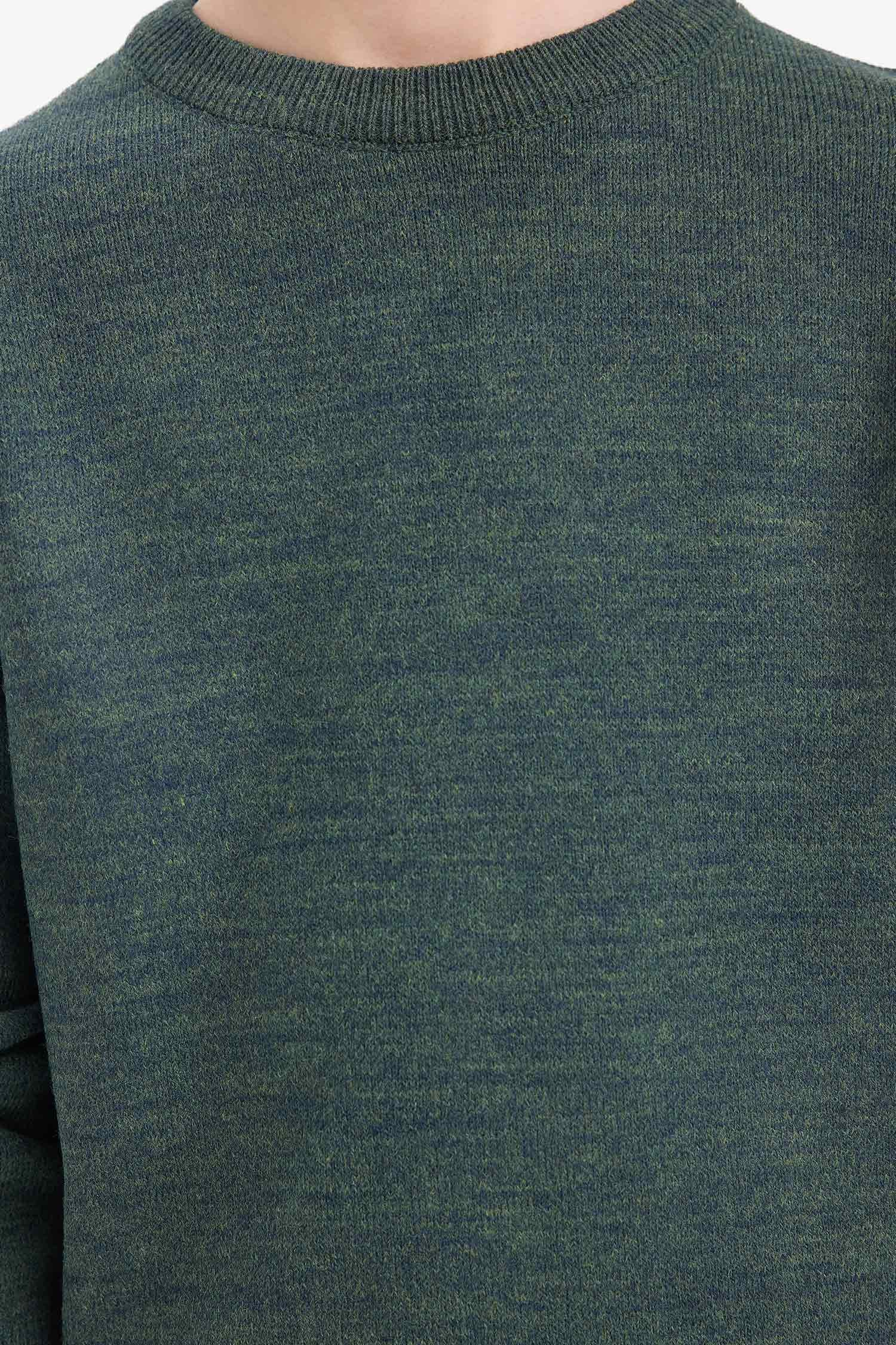 Boy Regular Fit Crew Neck Knit Pullover