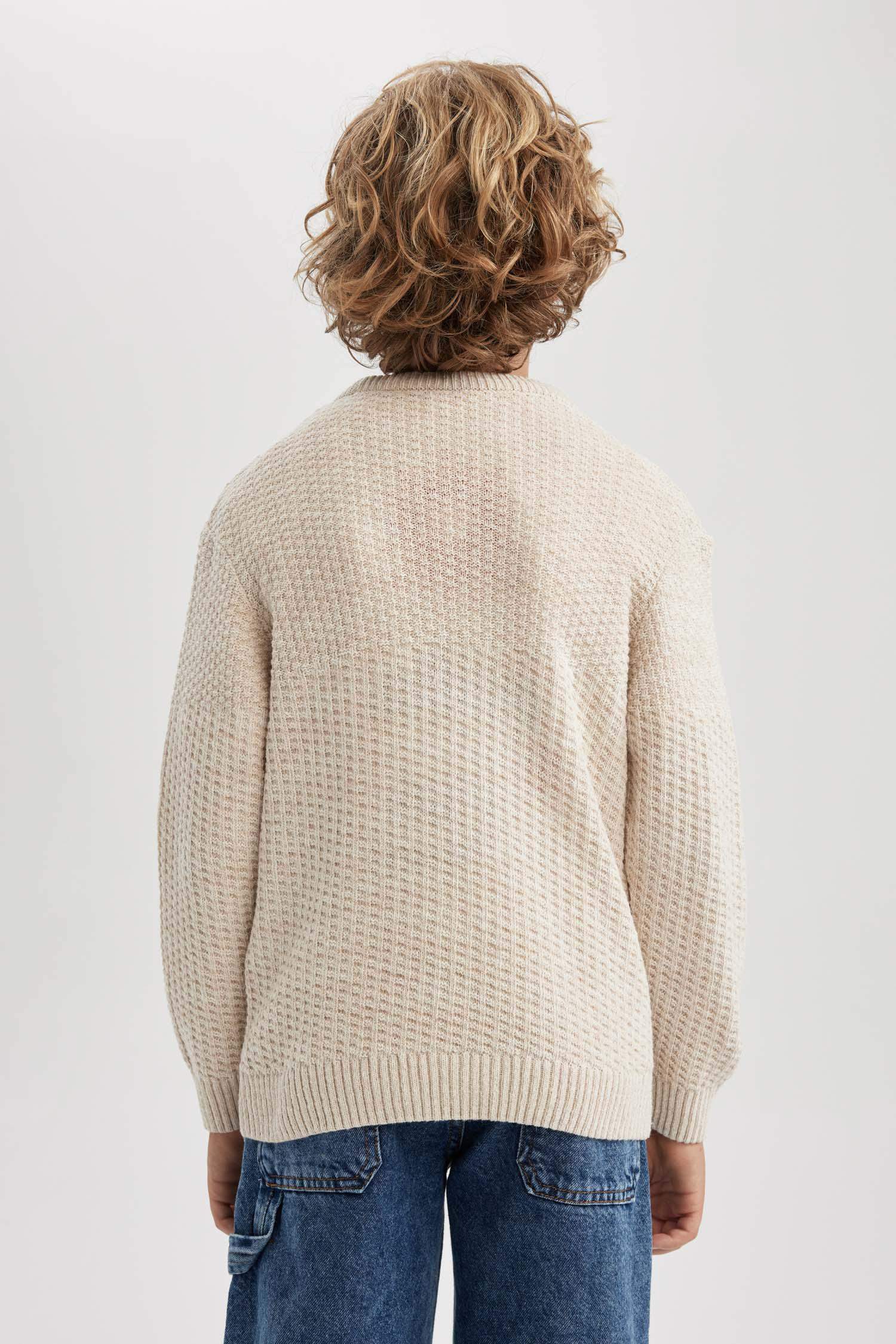 Свитер с круглым вырезом для мальчиков