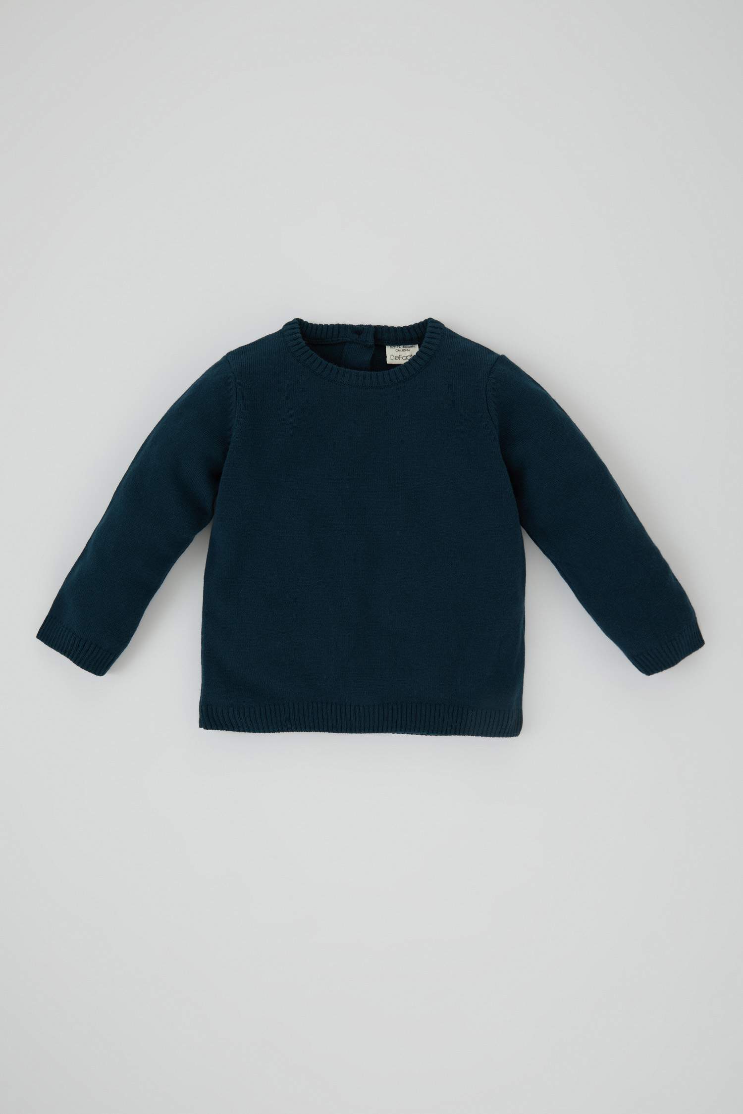 Пуловер стандартного кроя с круглым вырезом для малышей мальчиков