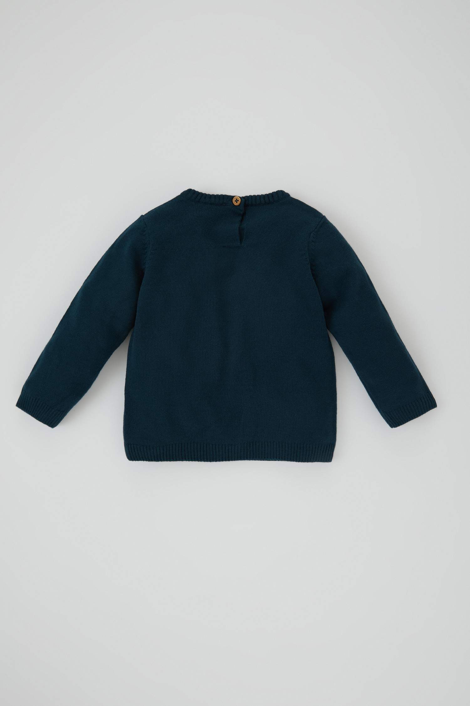 Пуловер стандартного кроя с круглым вырезом для малышей мальчиков