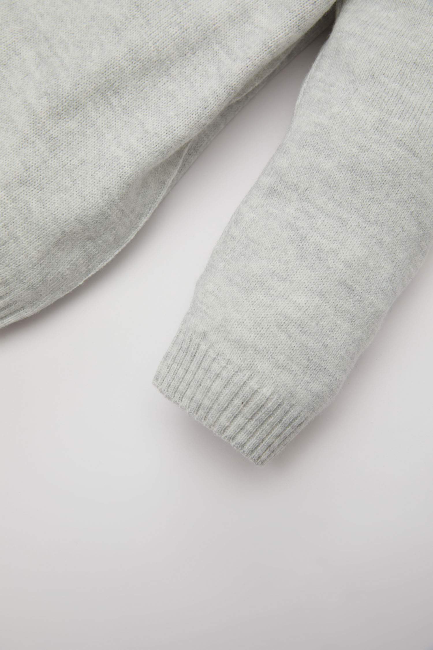 Erkek Bebek Bisiklet Yaka Basic Düz Triko Kazak