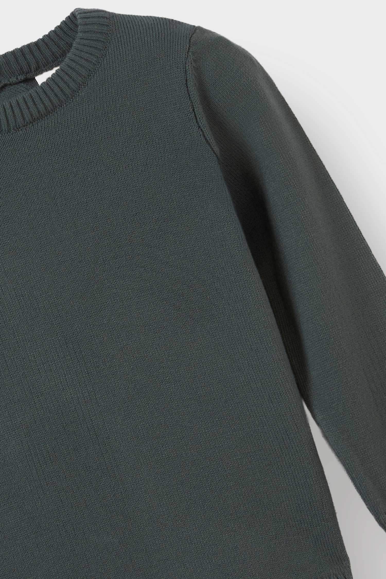 Erkek Bebek Bisiklet Yaka Triko Kazak