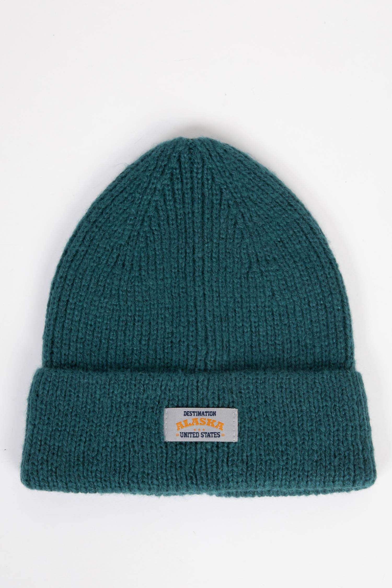 Erkek Etiket Baskılı Triko Bere