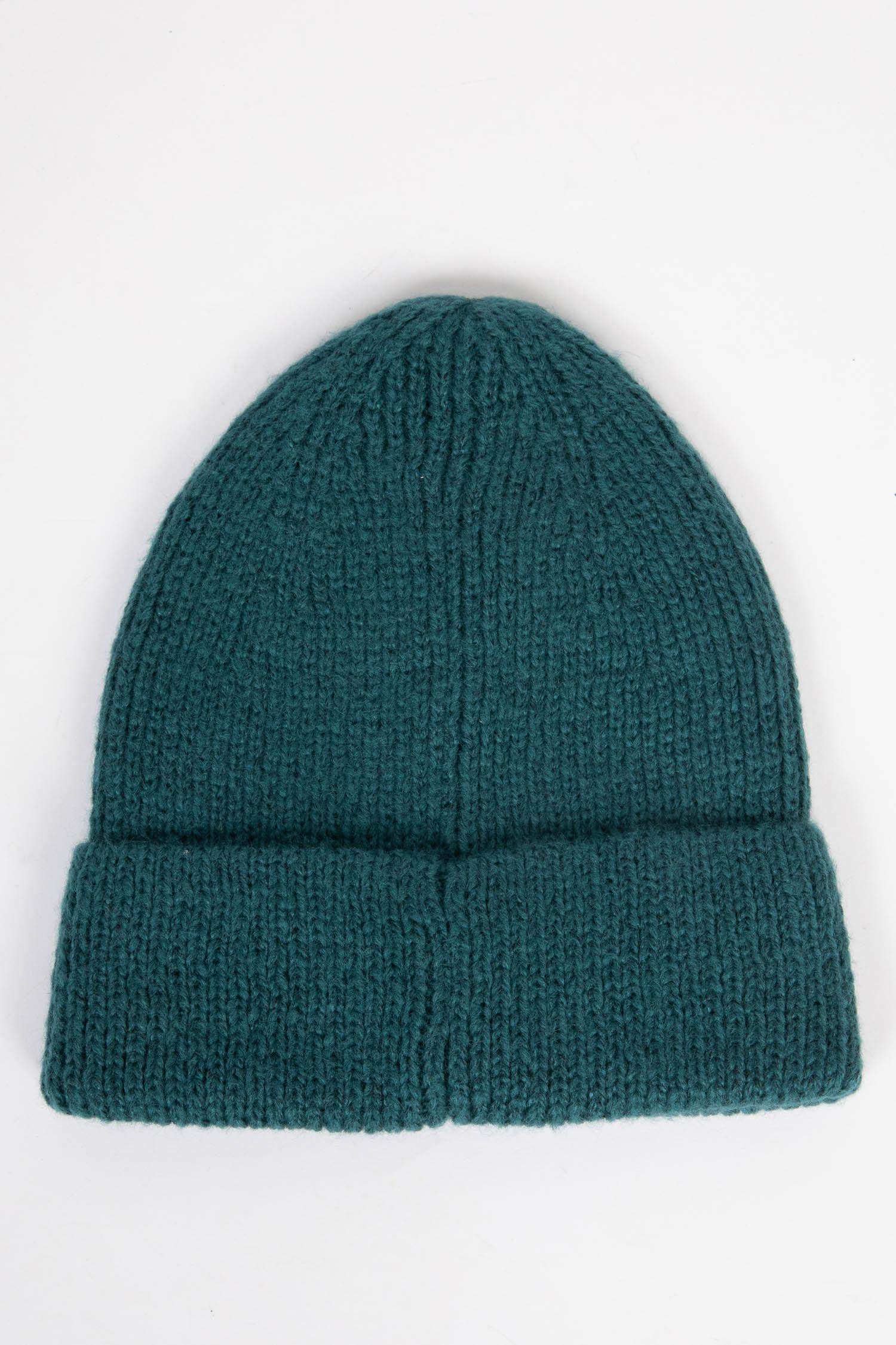 Erkek Etiket Baskılı Triko Bere