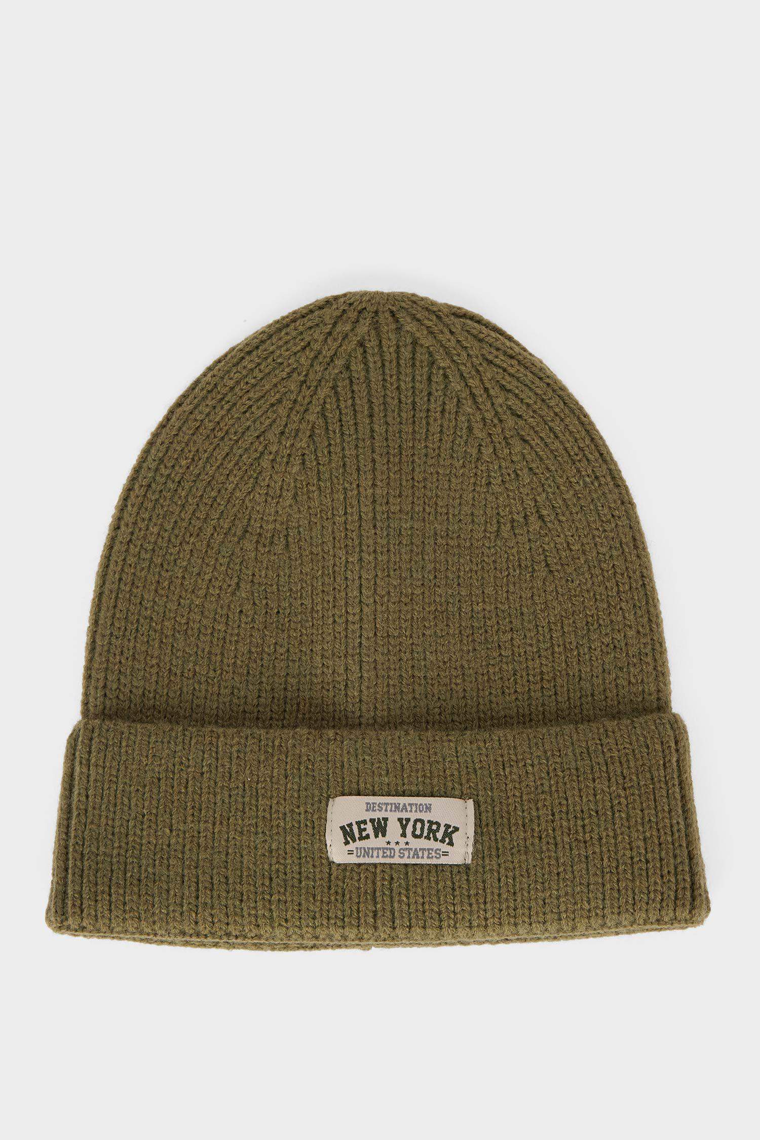 Boy Label Printed Knit Beanie