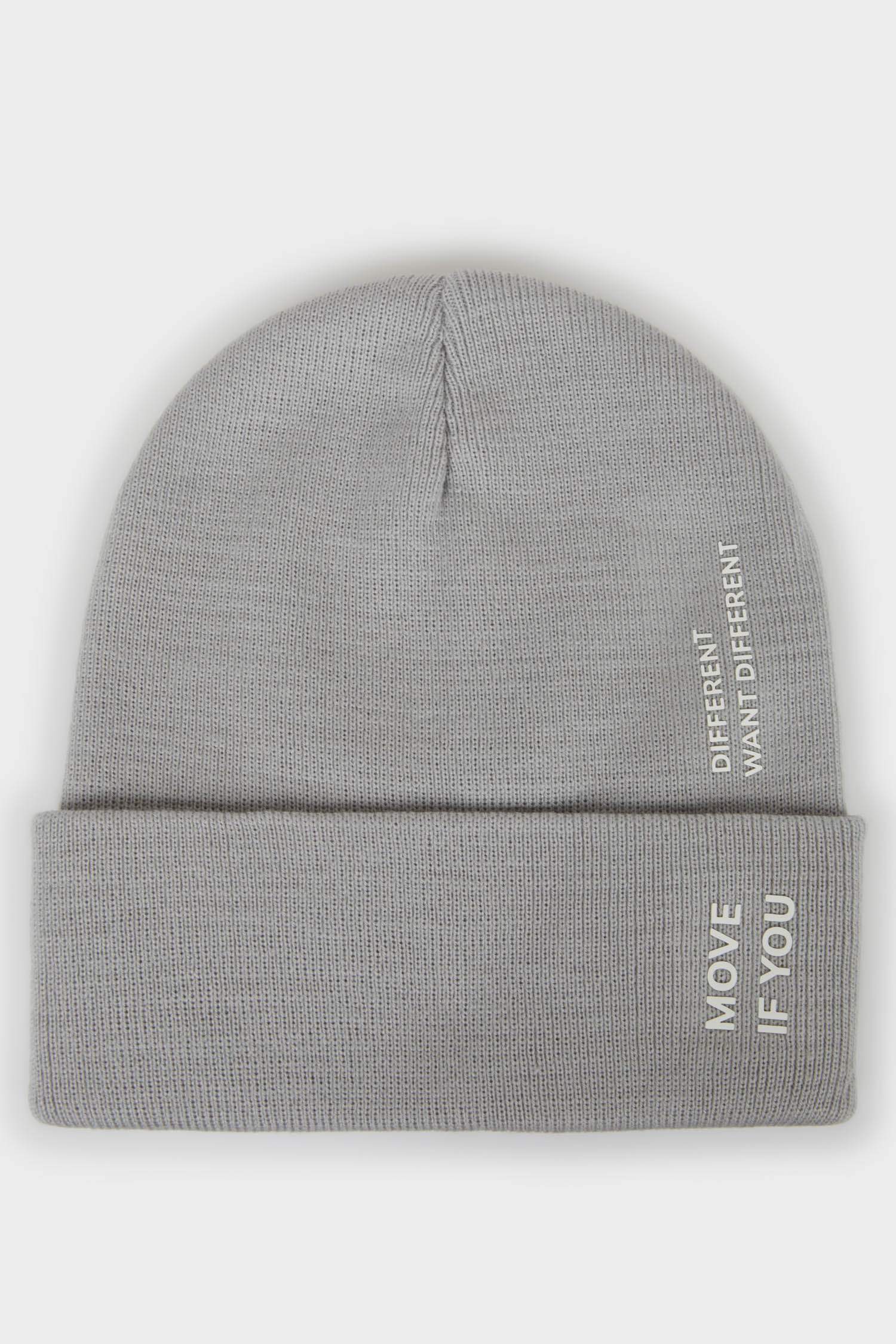 Erkek Baskılı Triko Bere