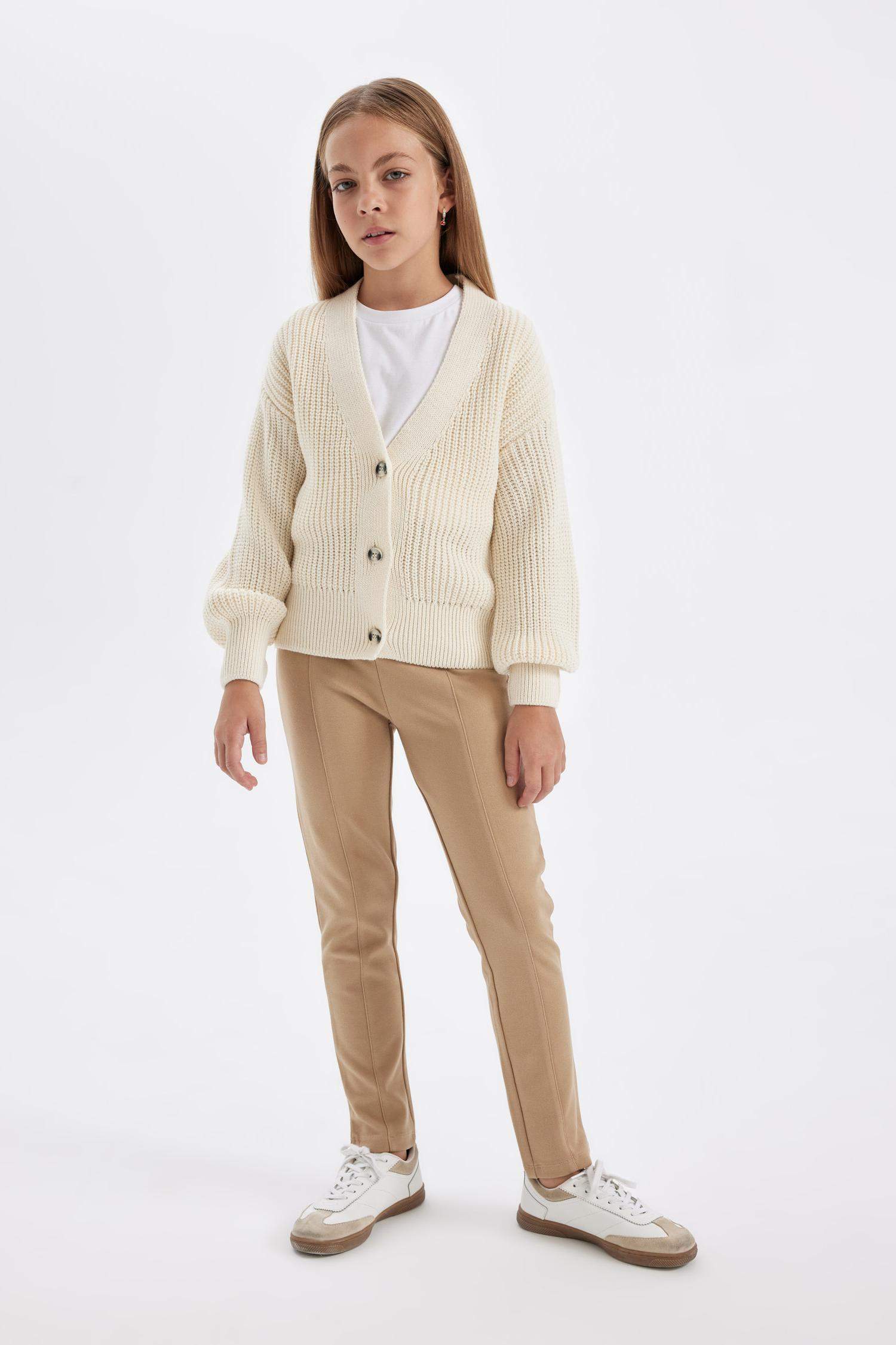 Леггинсы длинные для девочек, Школьная коллекция