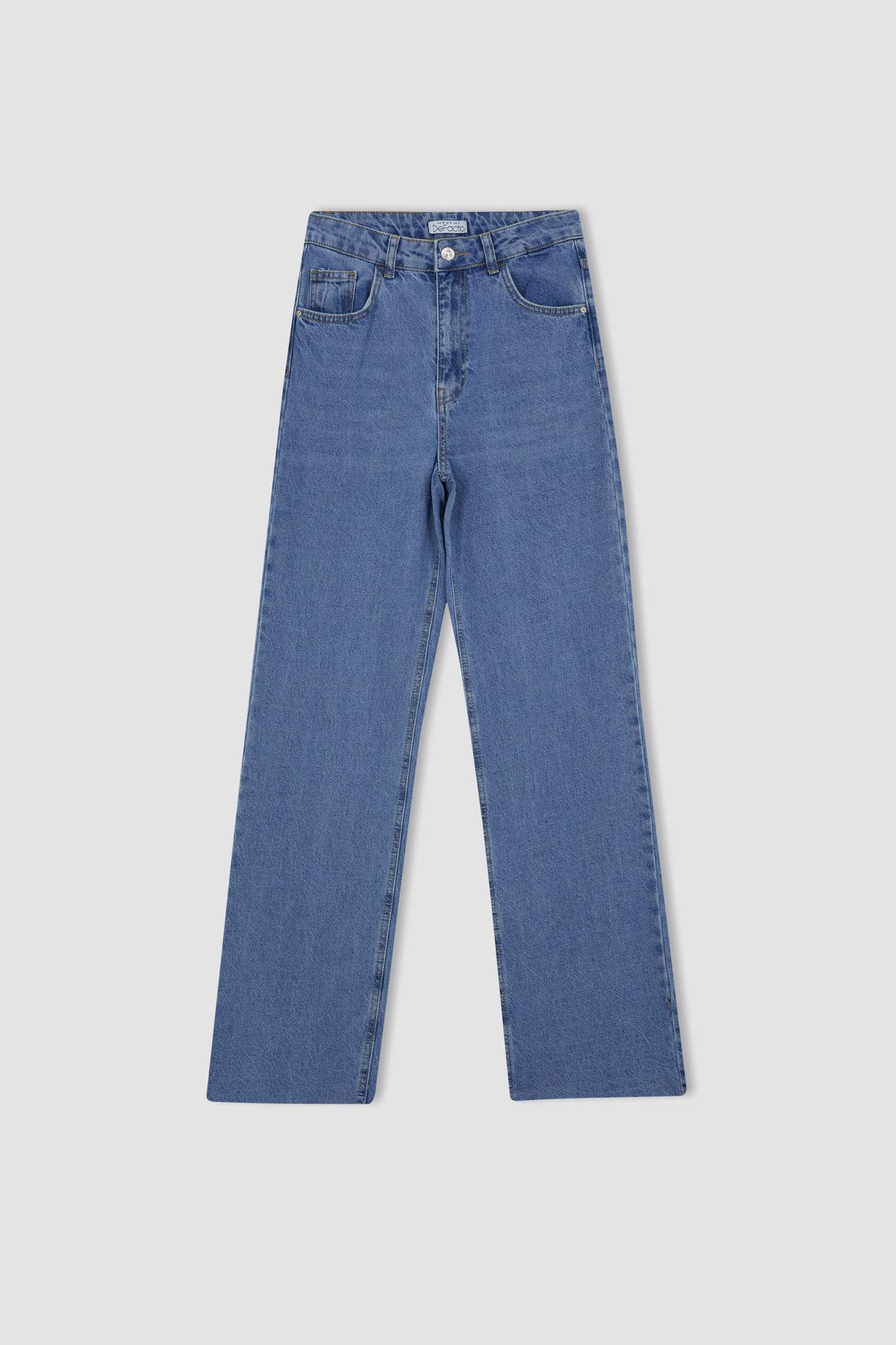 DeFacto BAGGY - Straight leg jeans - blue/light blue 