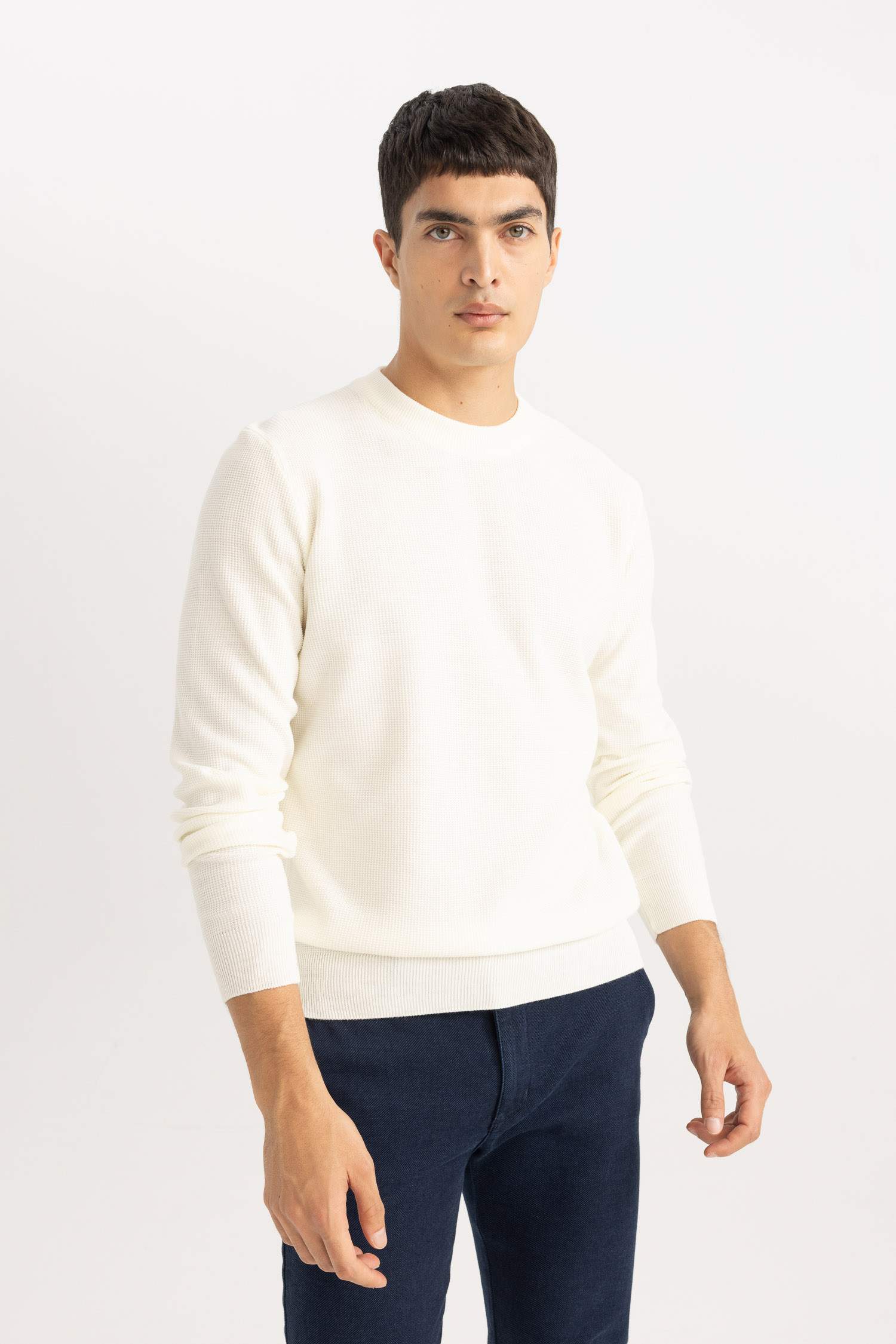 Standard Fit Crew Neck Knitwear Pullover
