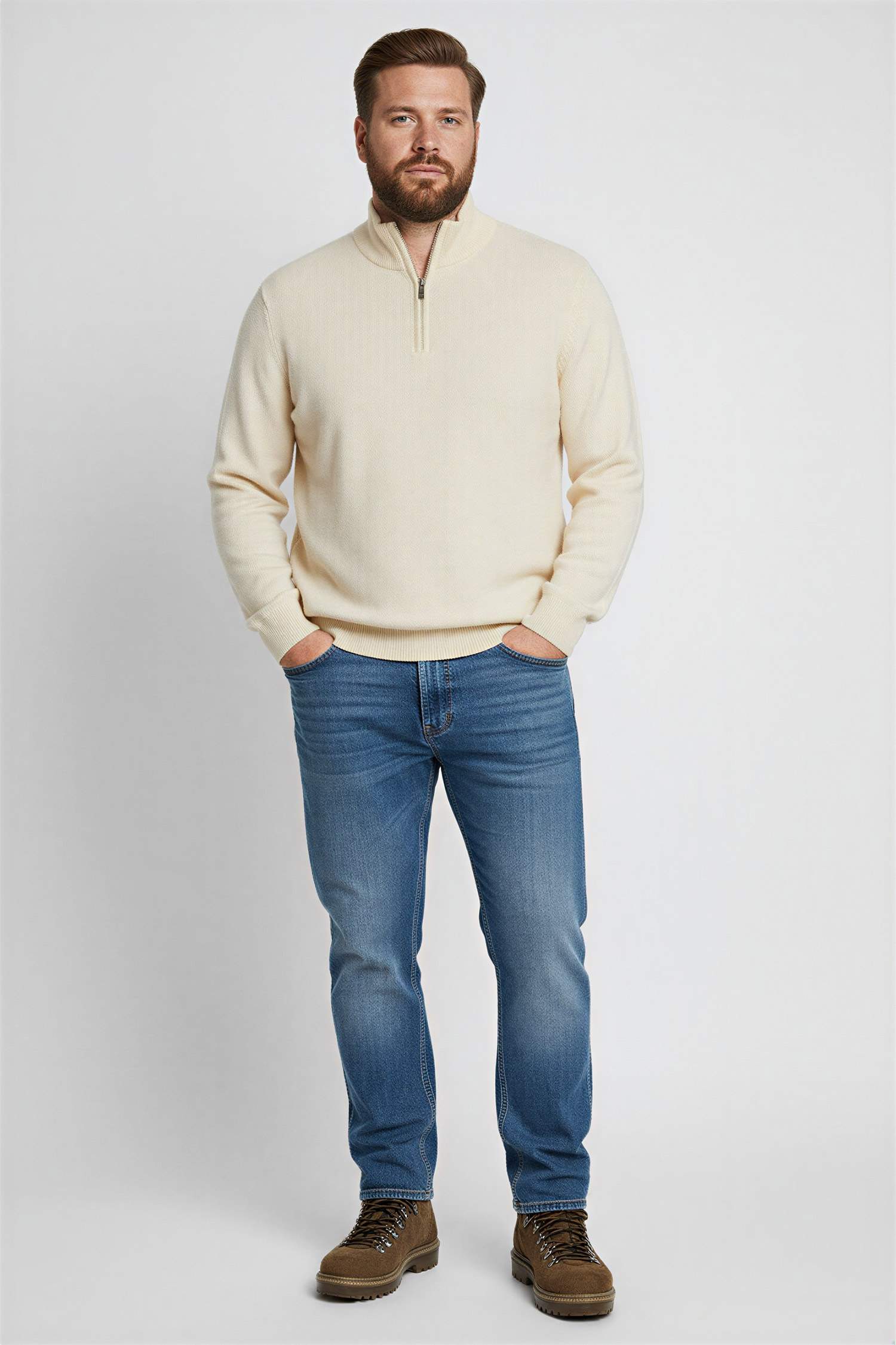 بلوز تريكو قصة عادية بياخة نص سحاب