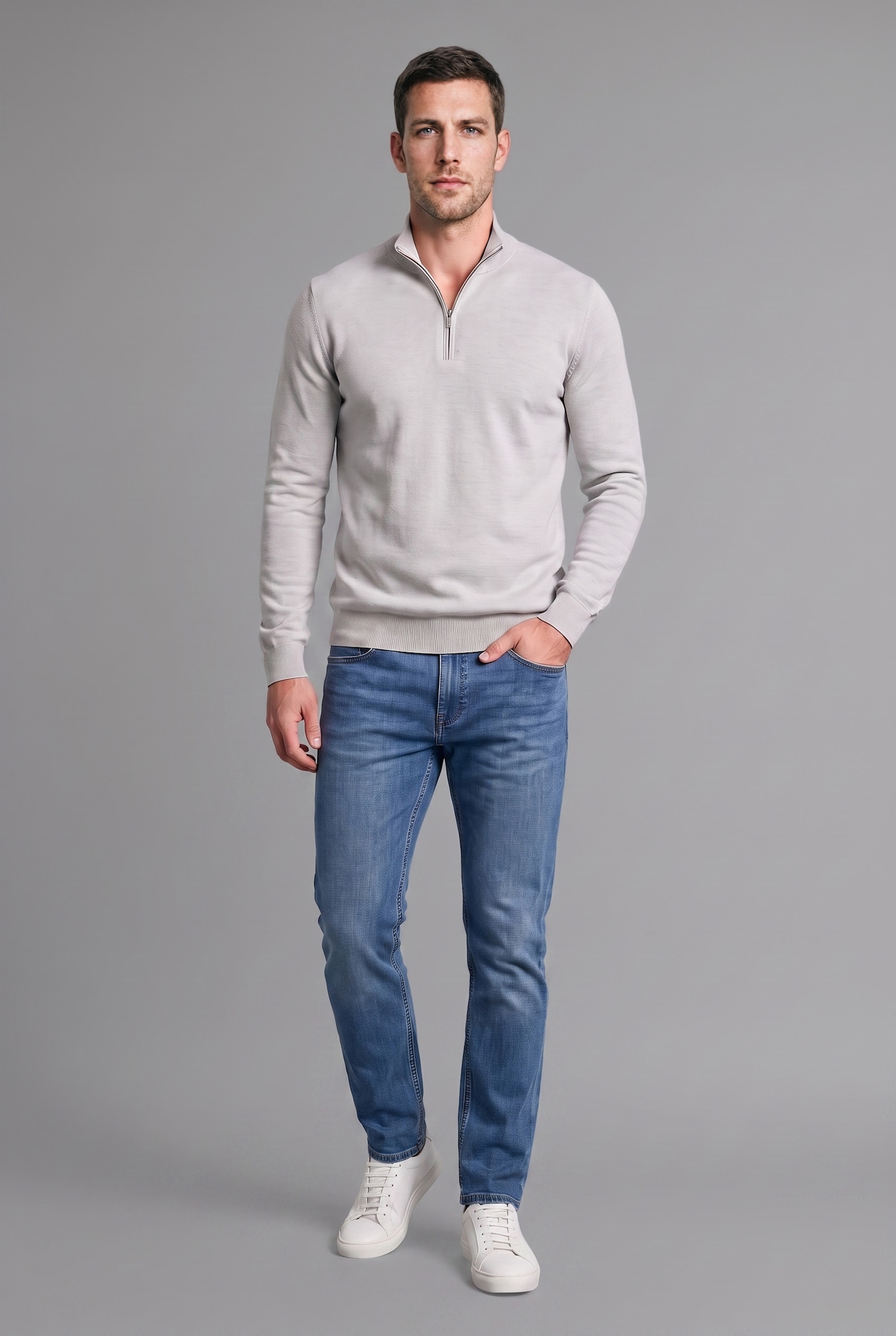 DeFacto Standart Fit Basic Triko Kazak