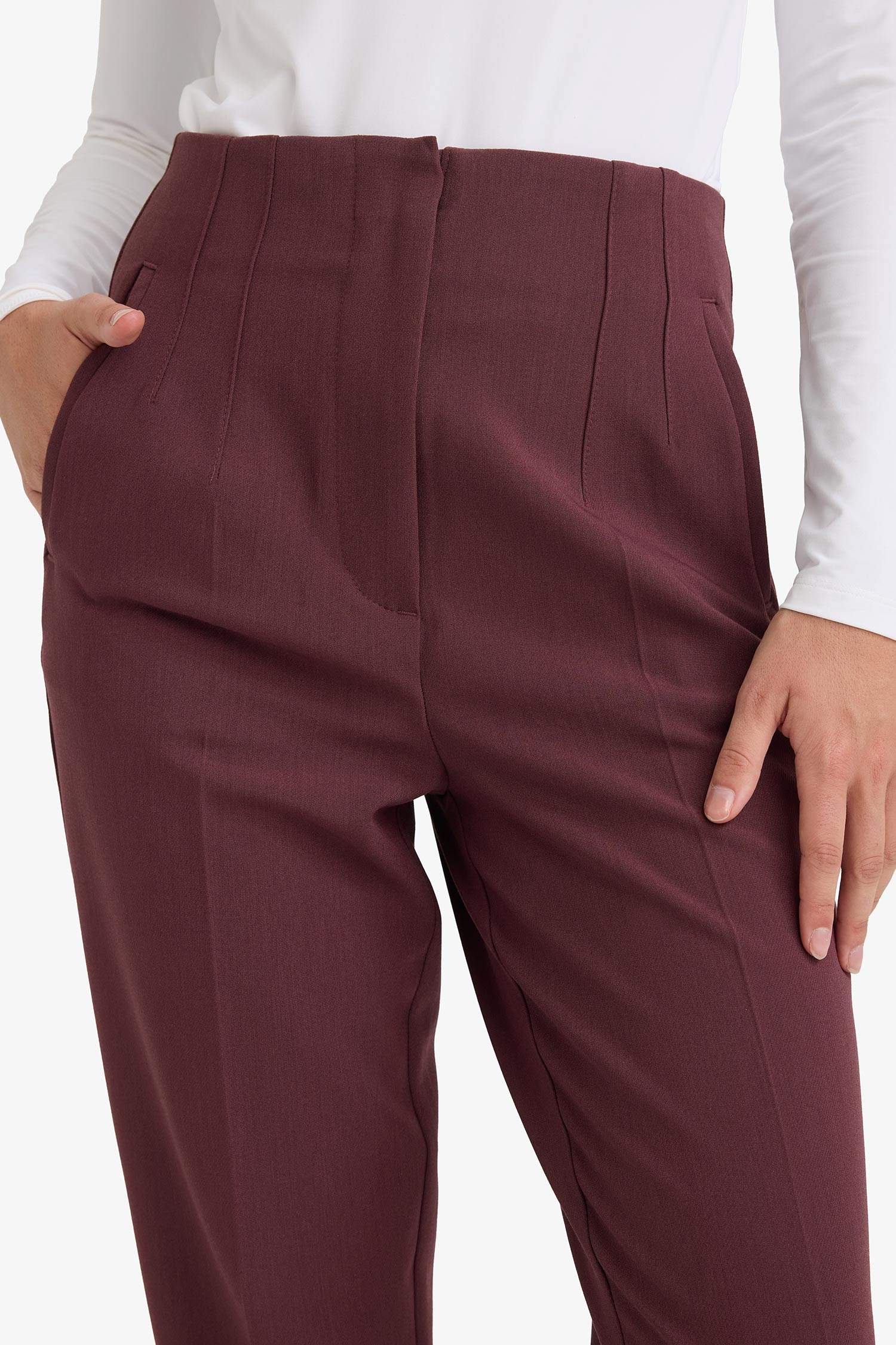 Slim Fit Ankle Length With Pockets Trousers