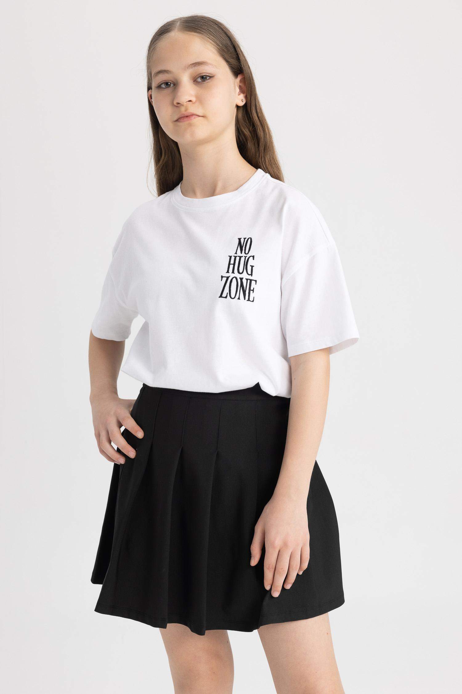 Футболка оверсайз Wednesday для девочек