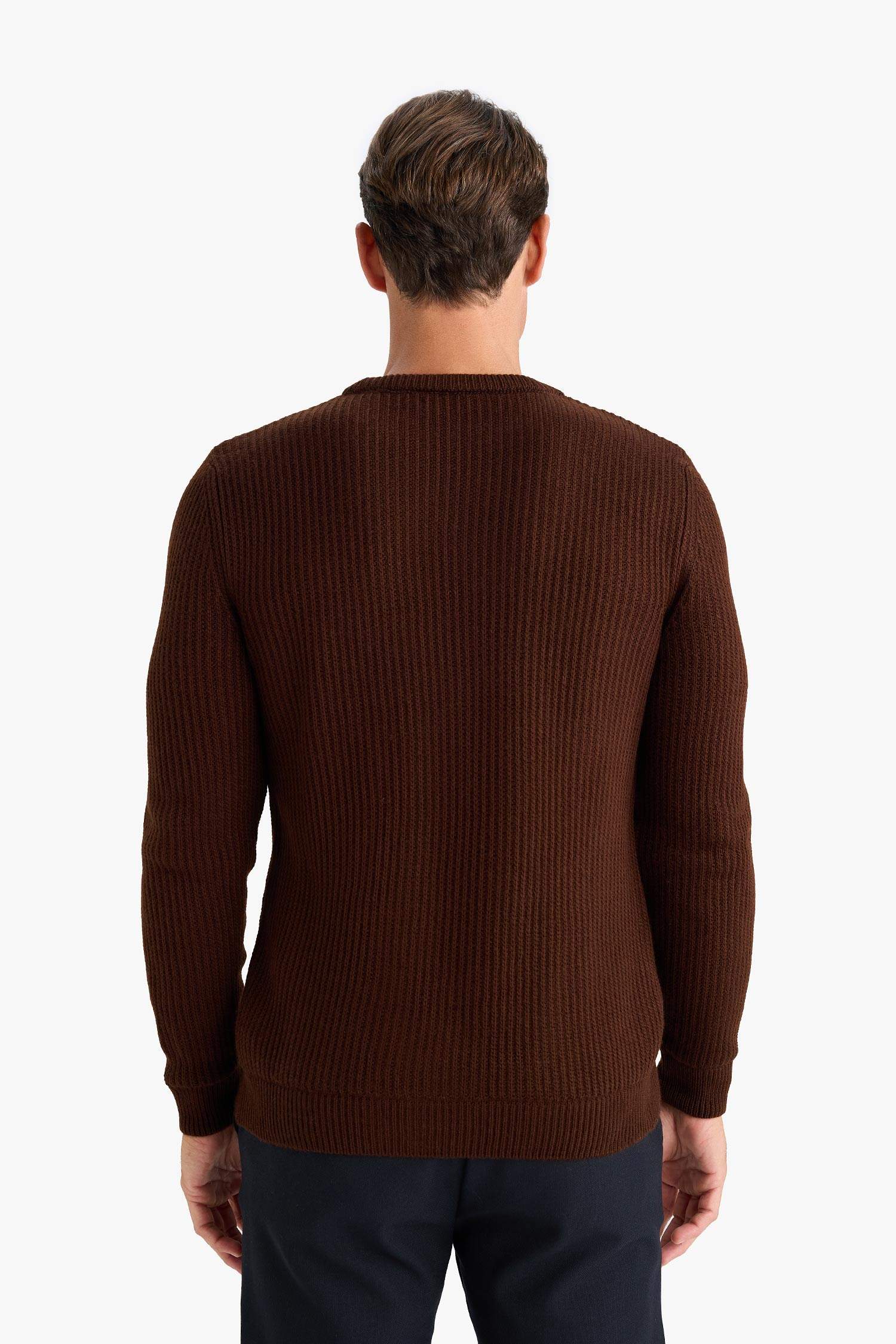 Regular Fit Bisiklet Yaka Triko Kazak